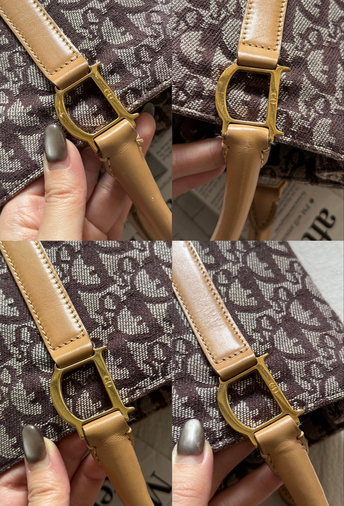 Vintage Dior trotter tote bag🍷