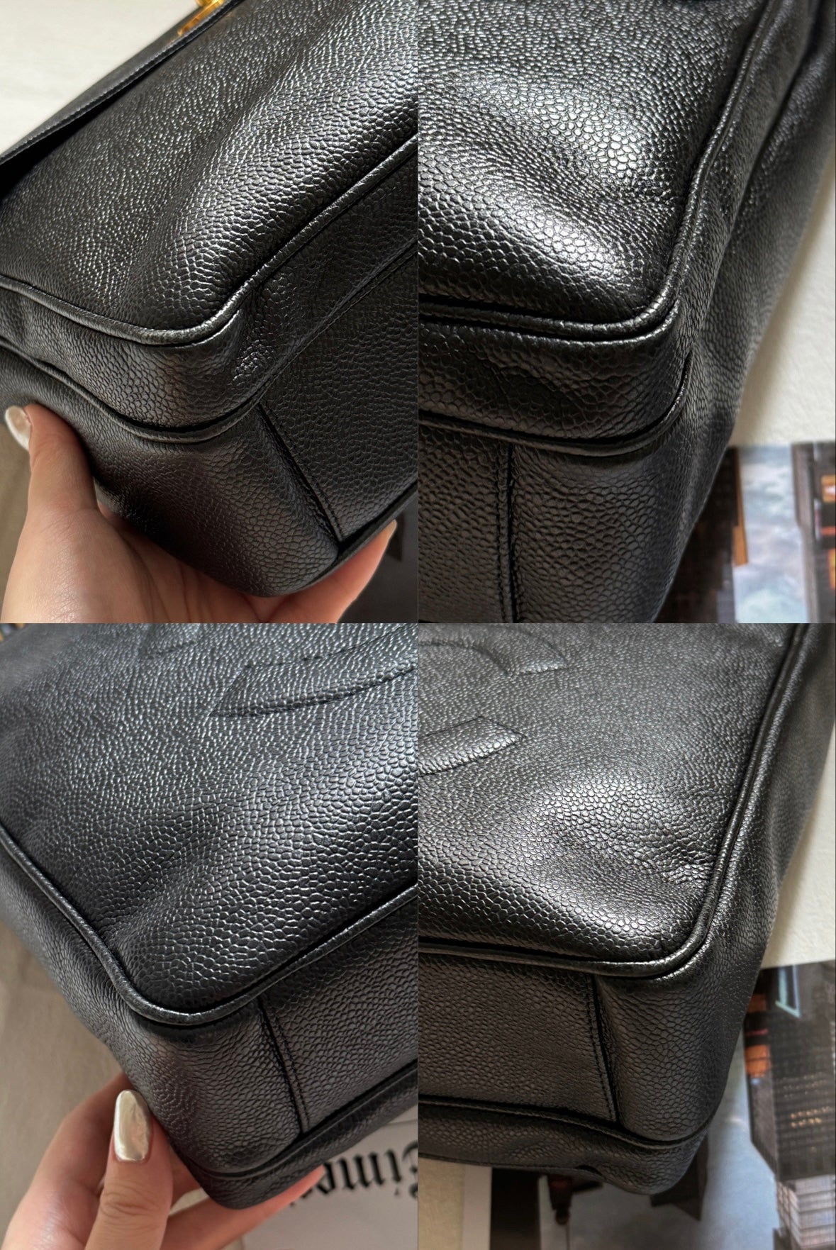 Vintage Chanel caviar leather奶粉袋