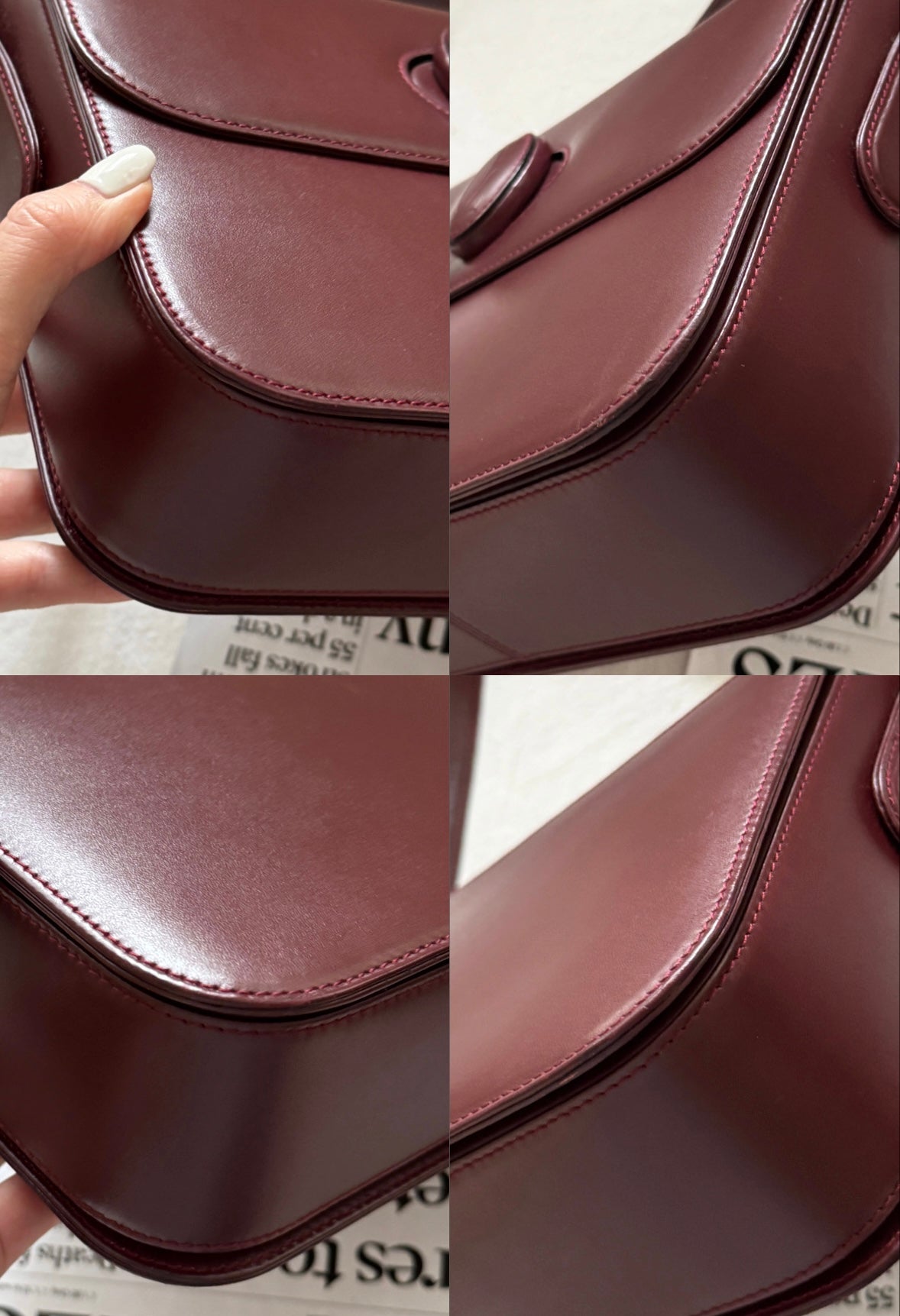 Vintage Cartier波爾多紅 turnlock box bag🍷