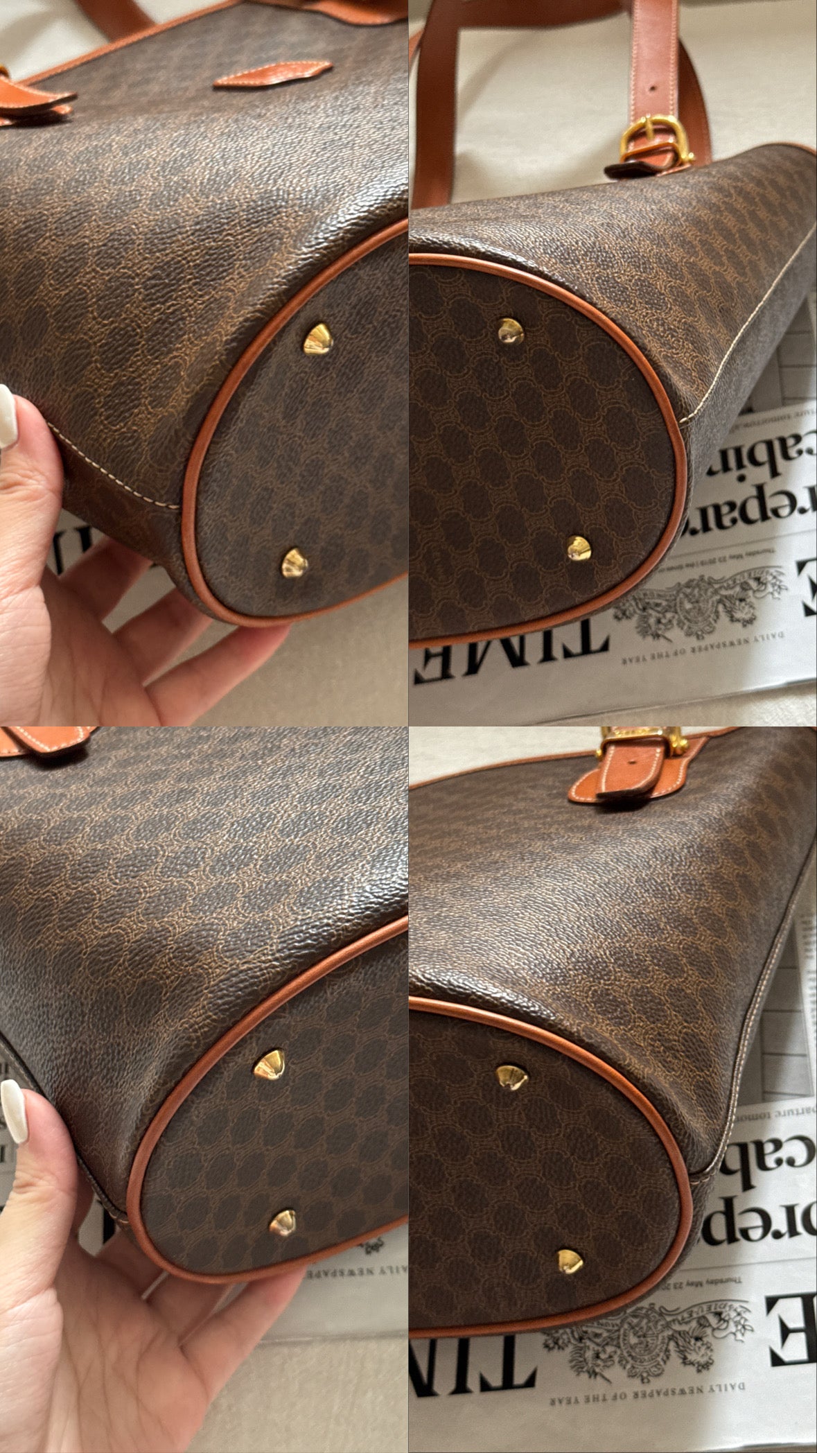 Vintage Celine macadam tote