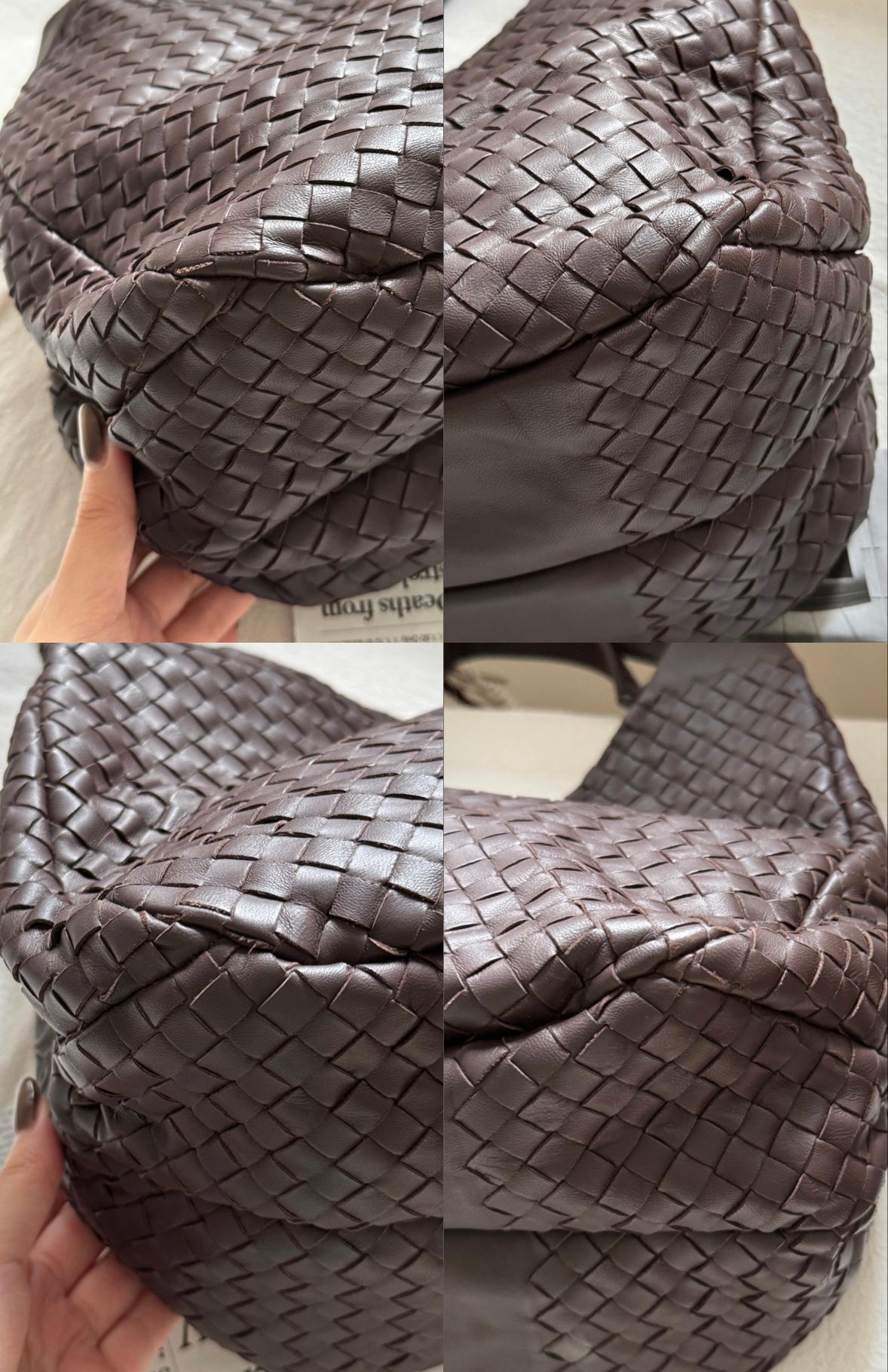Vintage Bottega Veneta dark brown hobo bag🐻