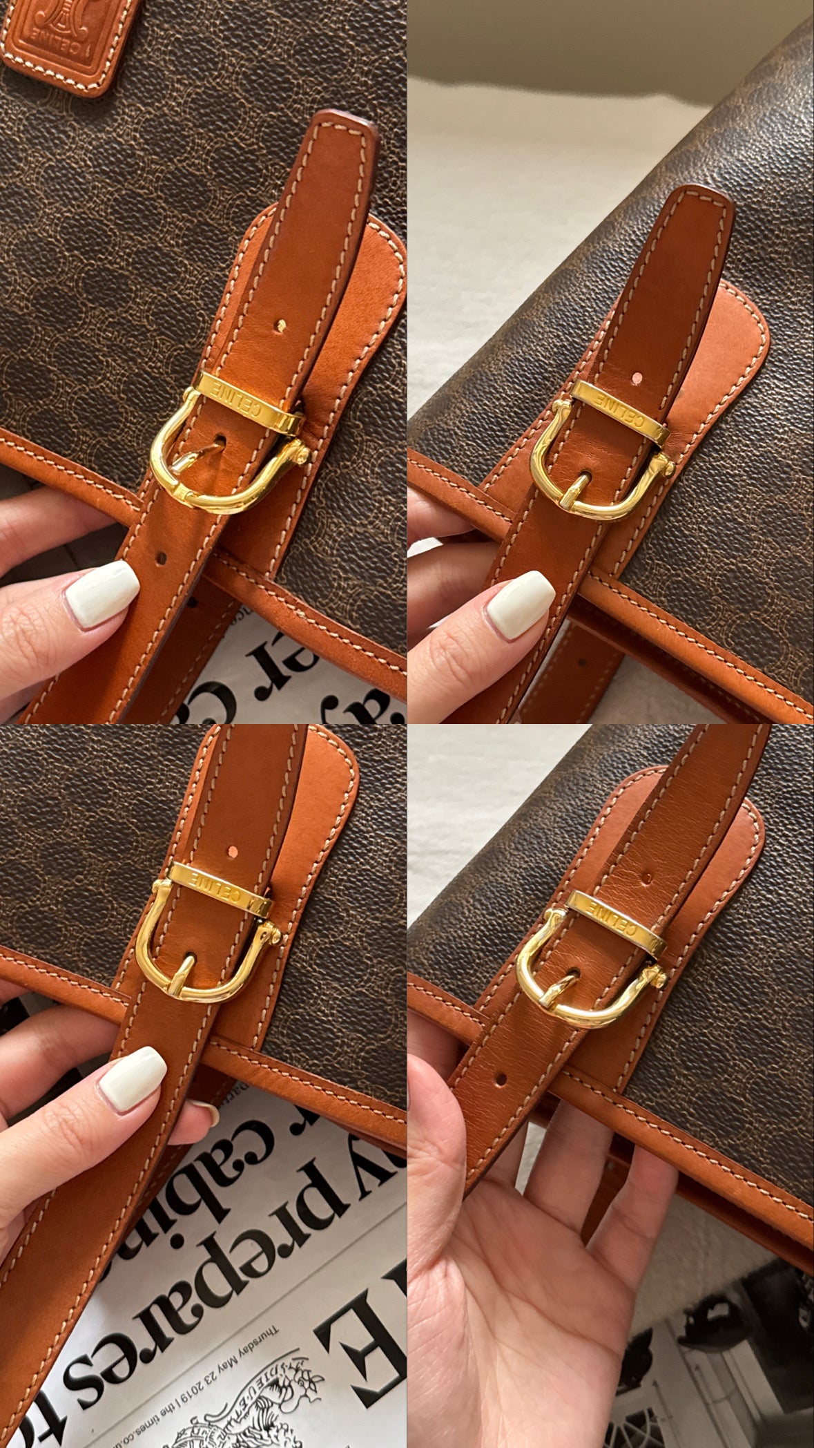 Vintage Celine macadam tote