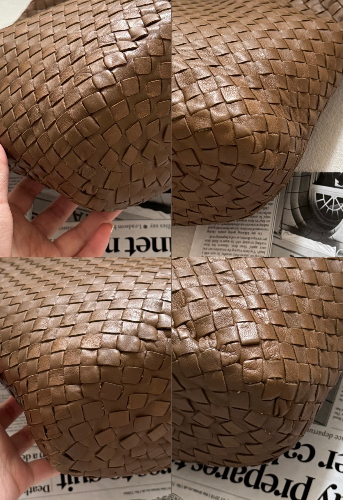 Vintage Bottega Veneta leather bucket🧺