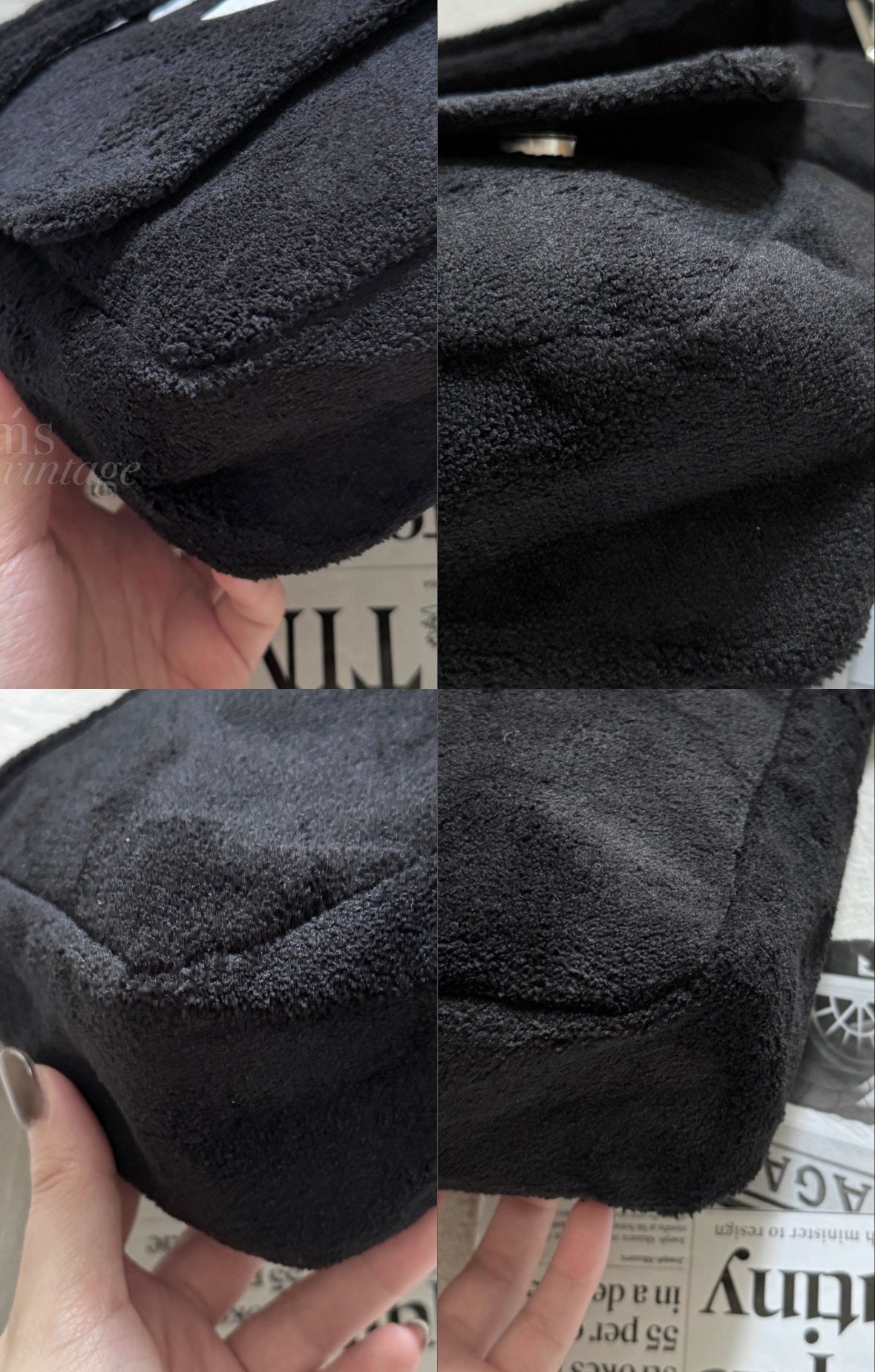 Vintage Chanel 黑白毛毛袋🐼