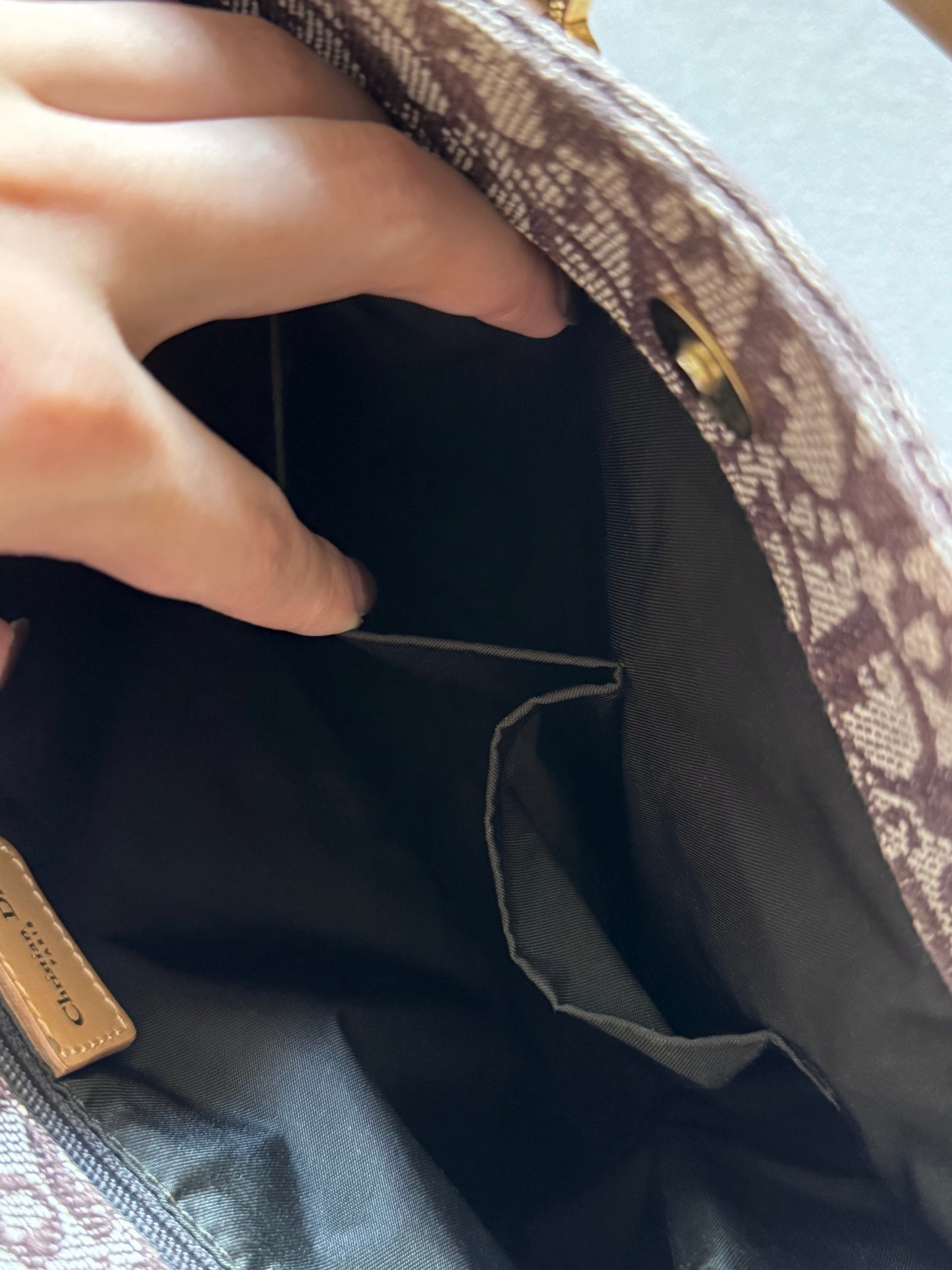 Vintage Dior trotter tote bag🍷