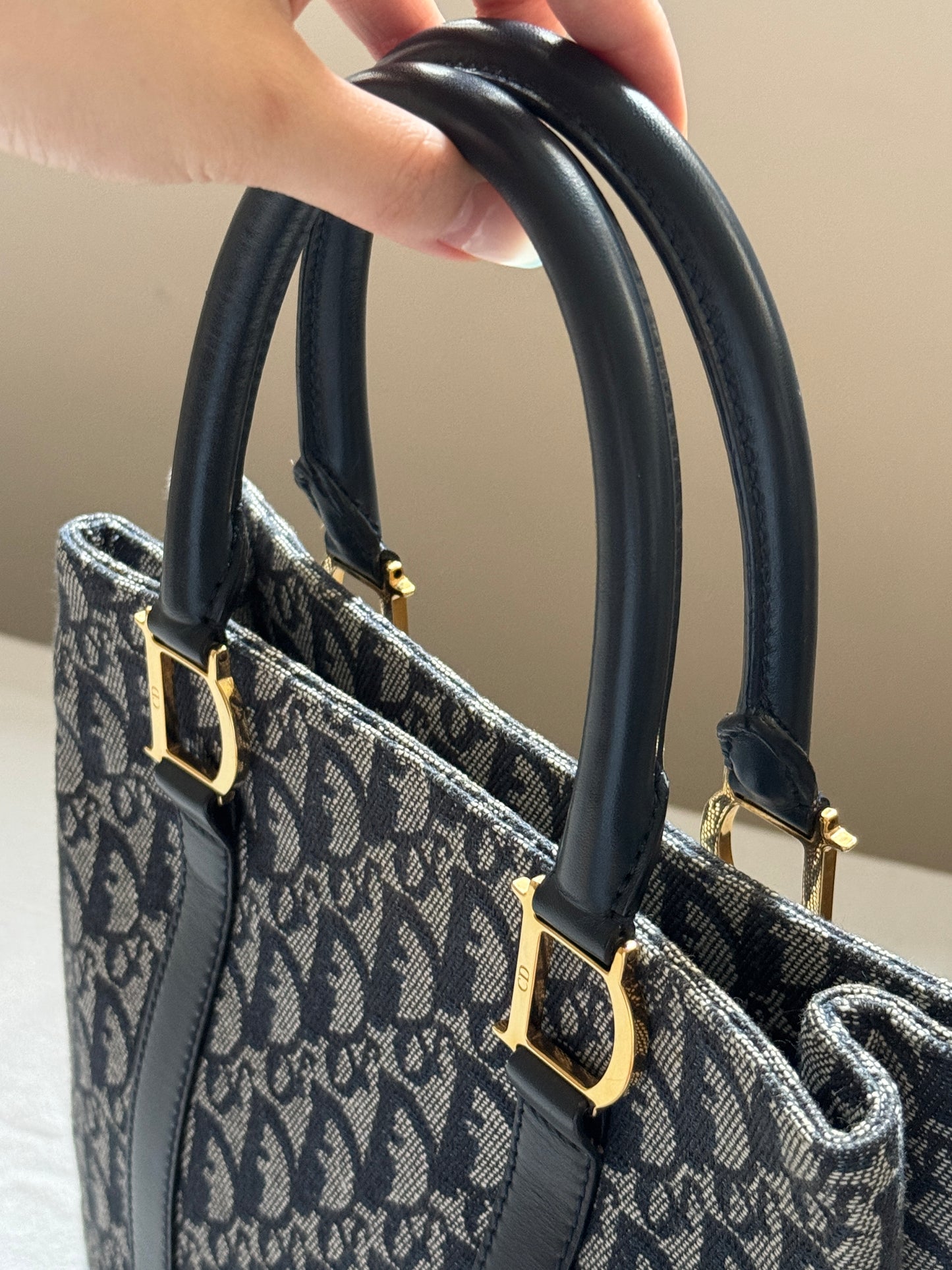 Vintage Dior dark navy trotter tote ⚓️