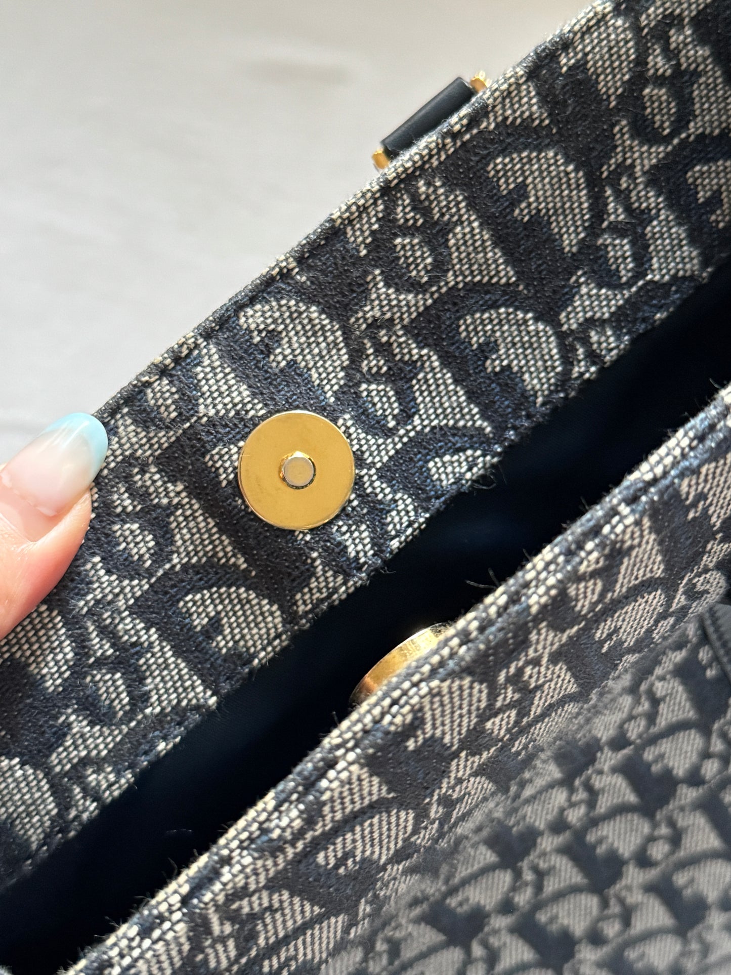 Vintage Dior dark navy trotter tote ⚓️