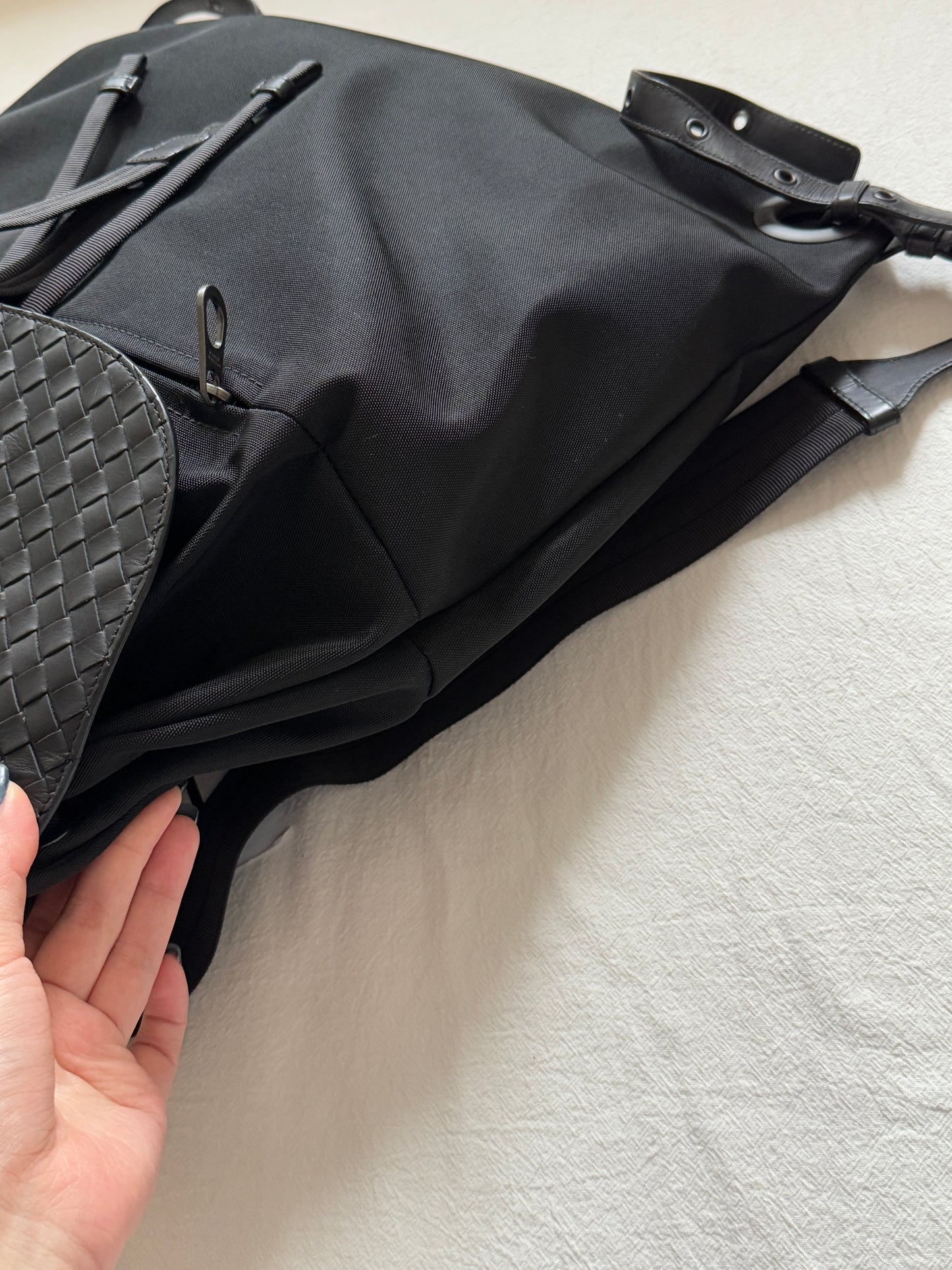 Vintage Bottega Veneta 拼編織皮backpack🏴