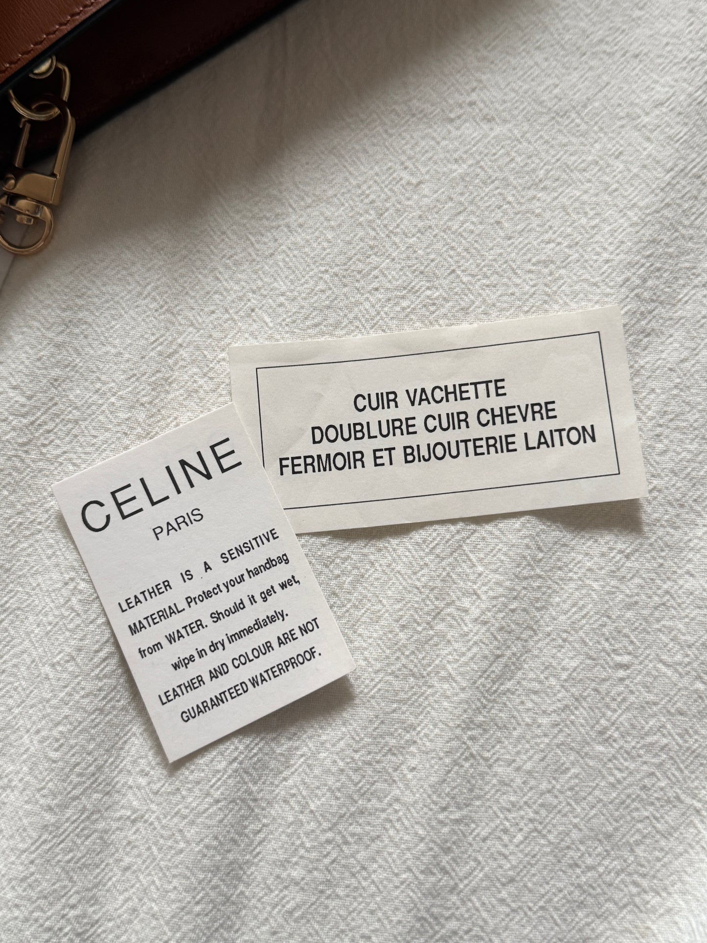 Vintage Celine leather envelope 2-way