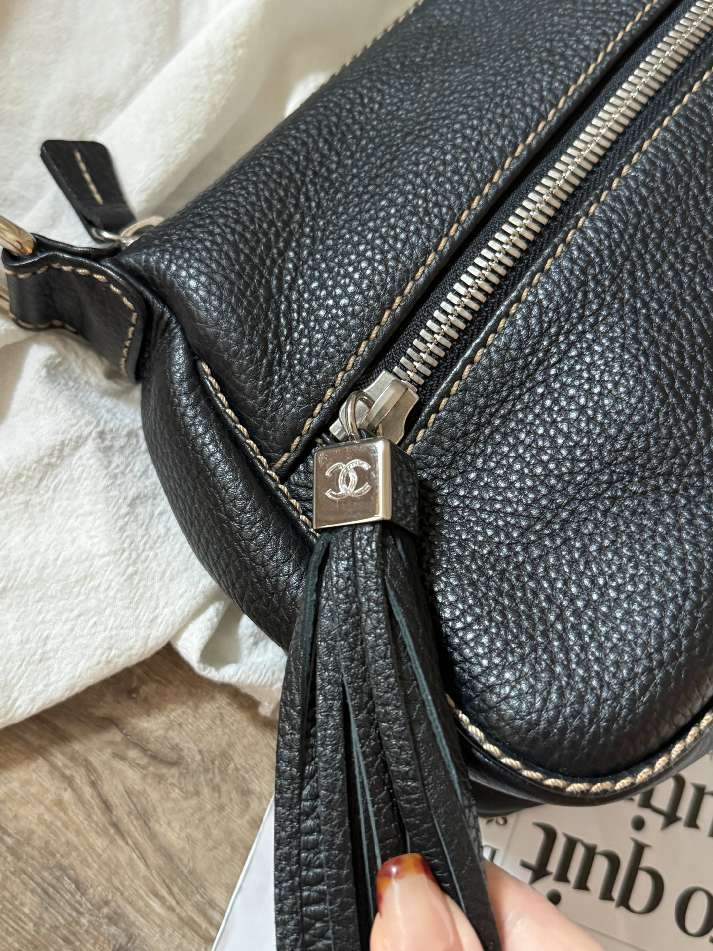 Full box set保存品! Vintage Chanel 流蘇hobo bag🕶️