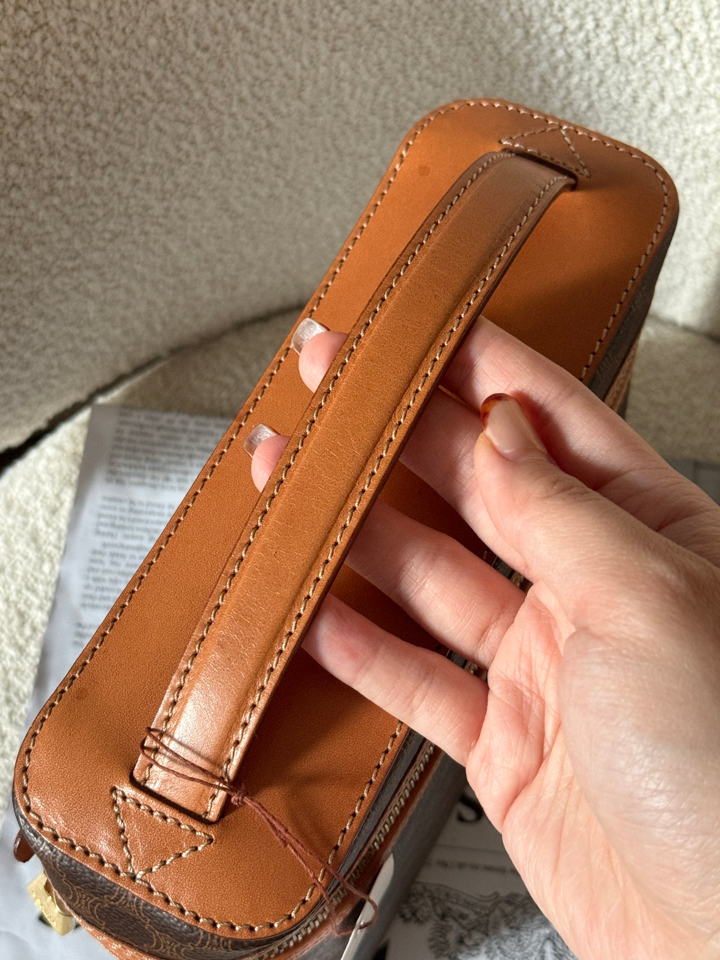 保存品!Vintage Celine macadam老花盒子(送肩帶)🧸