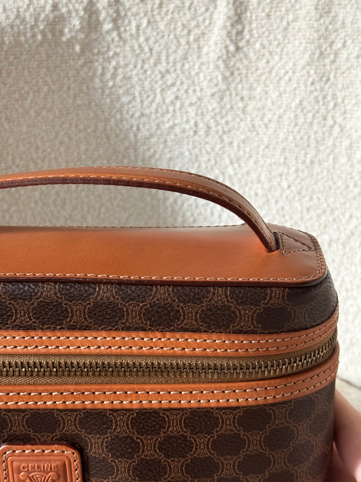 保存品!Vintage Celine macadam老花盒子(送肩帶)🧸