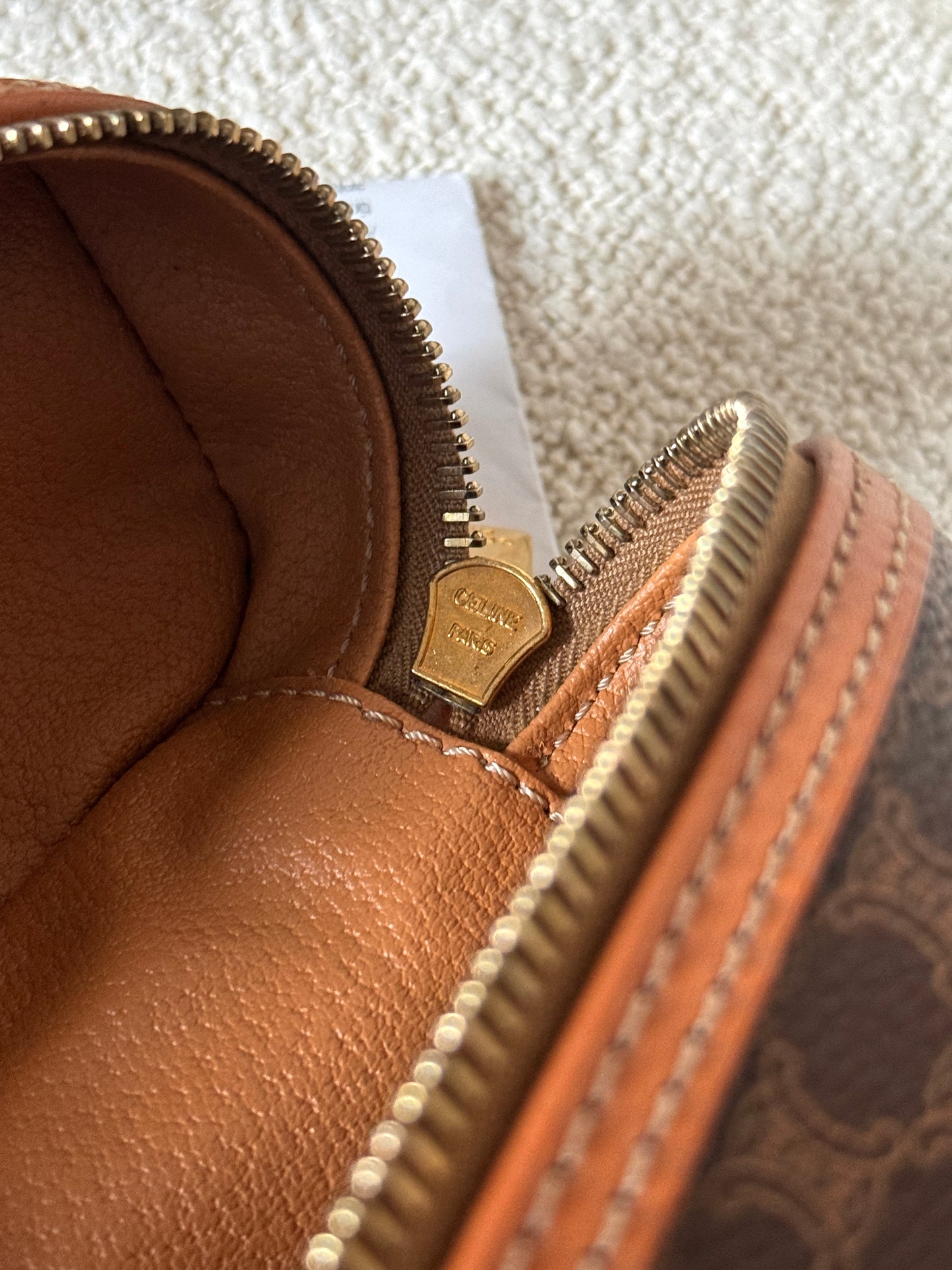 保存品!Vintage Celine macadam老花盒子(送肩帶)🧸