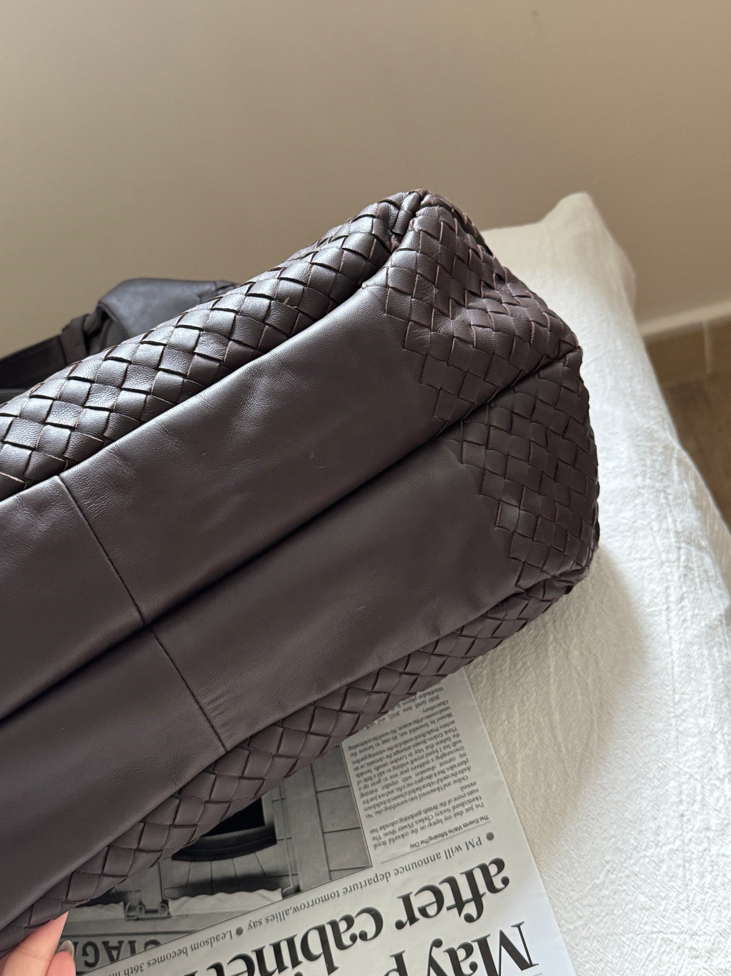 Vintage Bottega Veneta dark brown hobo bag🐻
