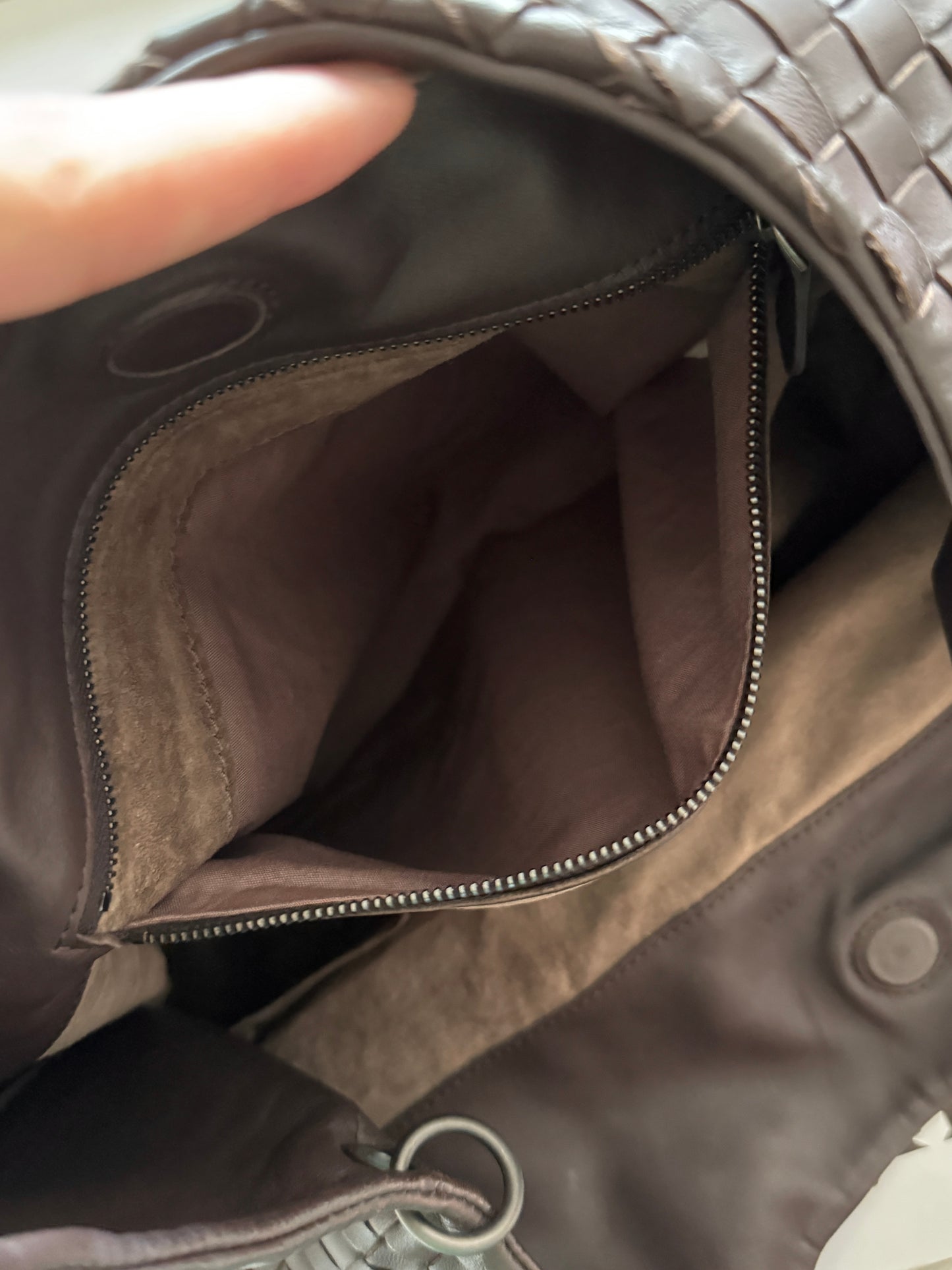 Vintage Bottega Veneta dark brown hobo bag🐻