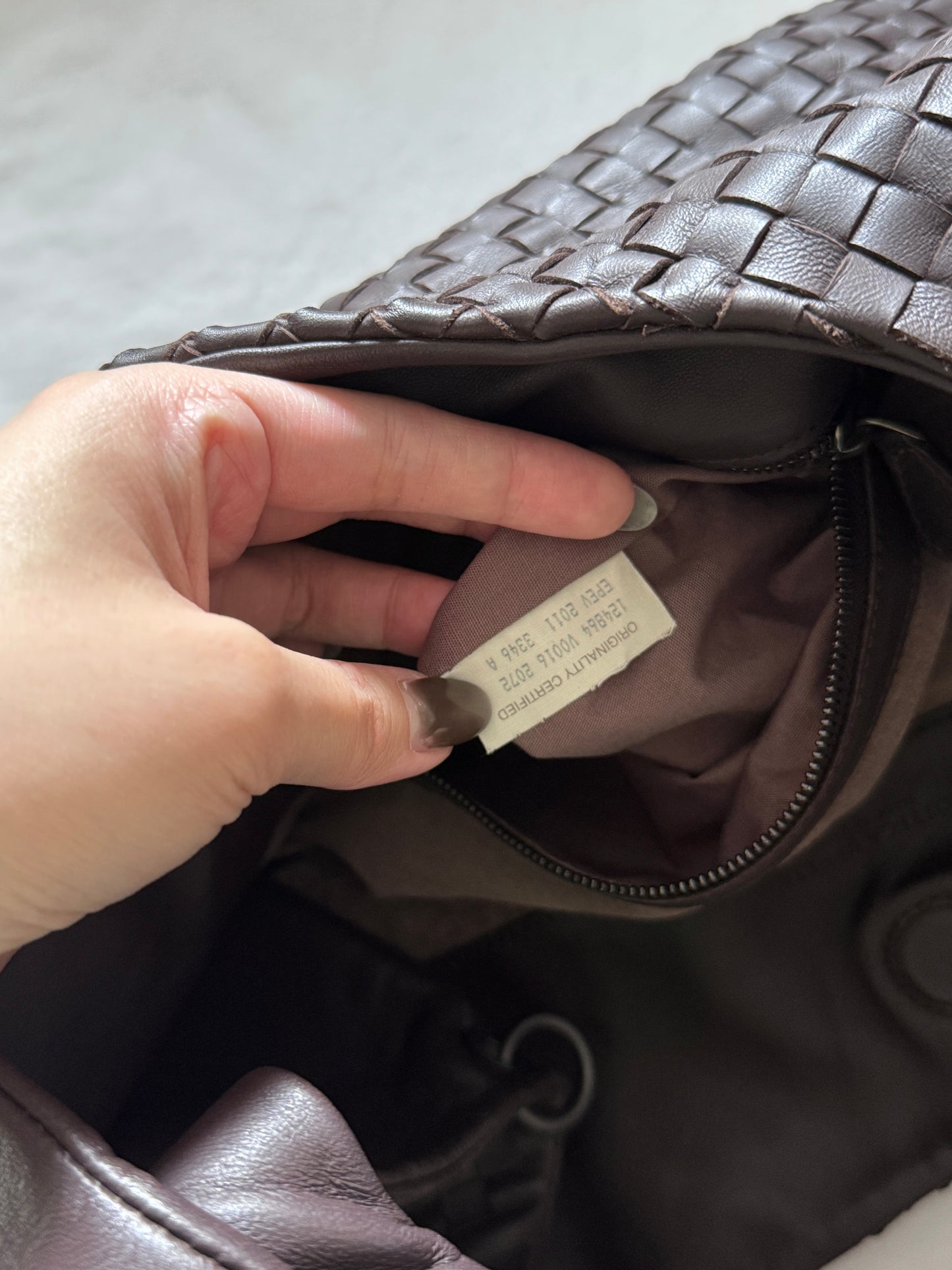 Vintage Bottega Veneta dark brown hobo bag🐻