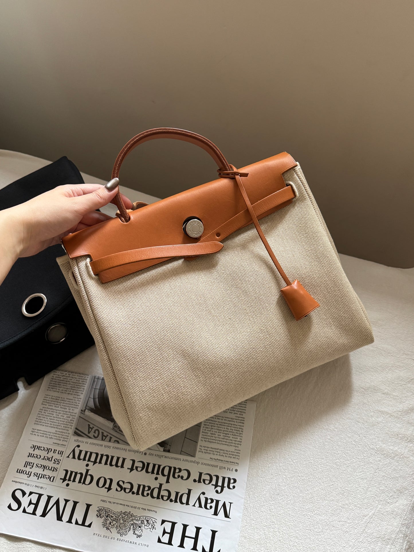 Vintage Hermes herbag 31🤎full set!