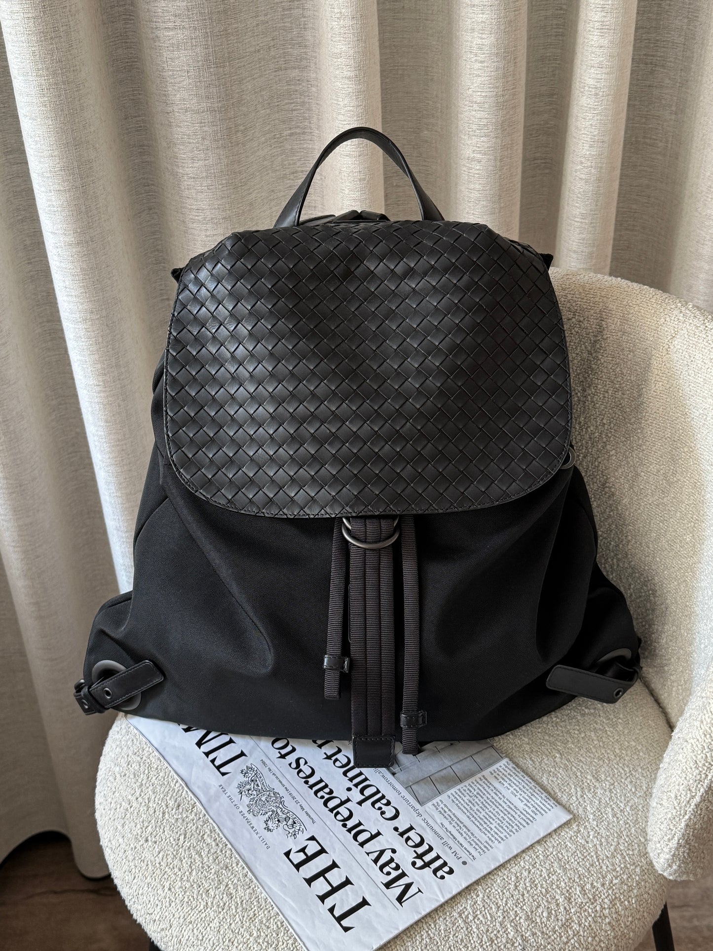 Vintage Bottega Veneta 拼編織皮backpack🏴