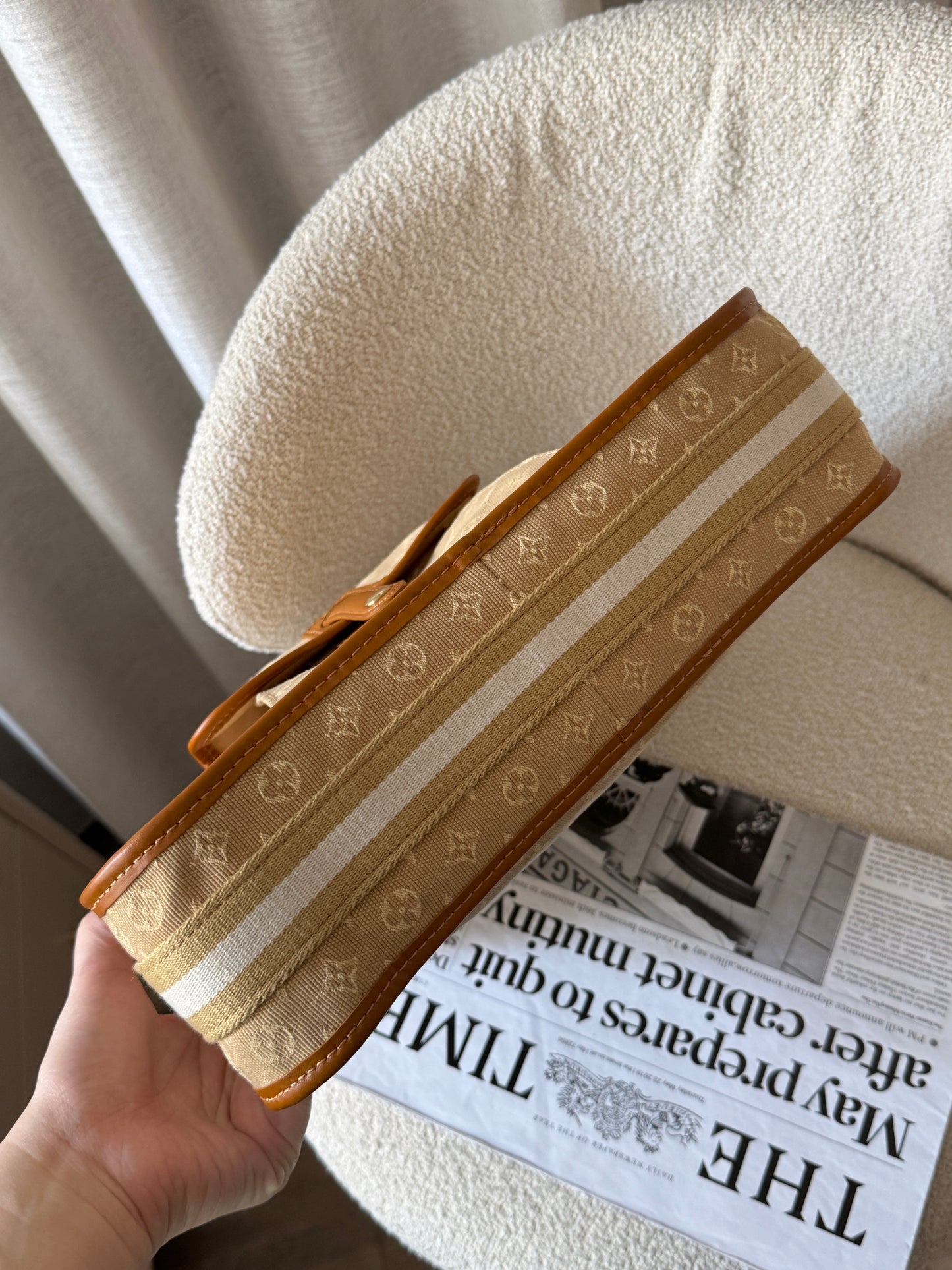 Vintage Louis Vuitton 奶茶牛仔crossbody bag