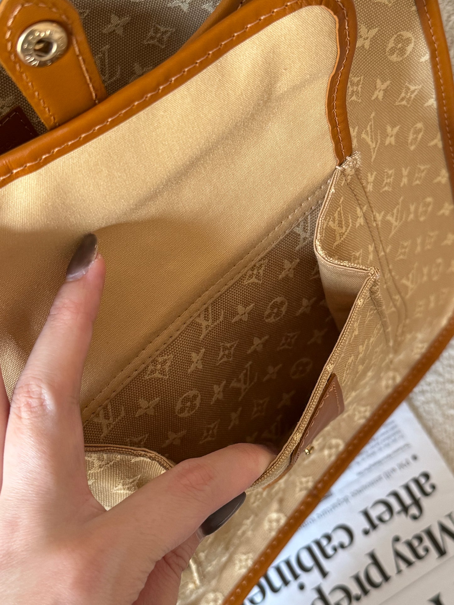 Vintage Louis Vuitton 奶茶牛仔crossbody bag