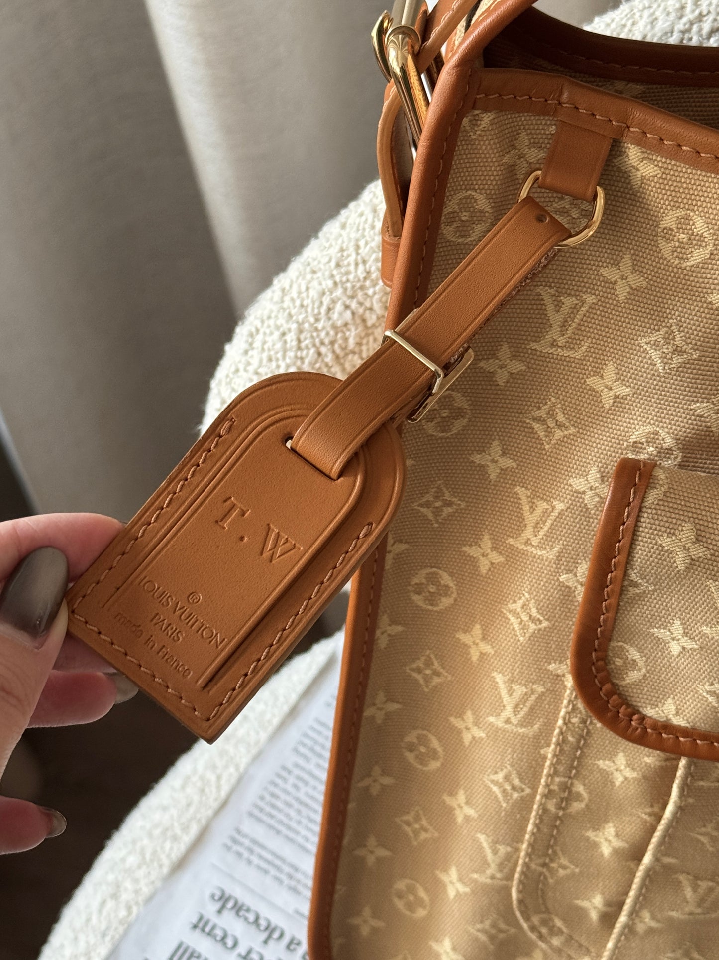 Vintage Louis Vuitton 奶茶牛仔crossbody bag