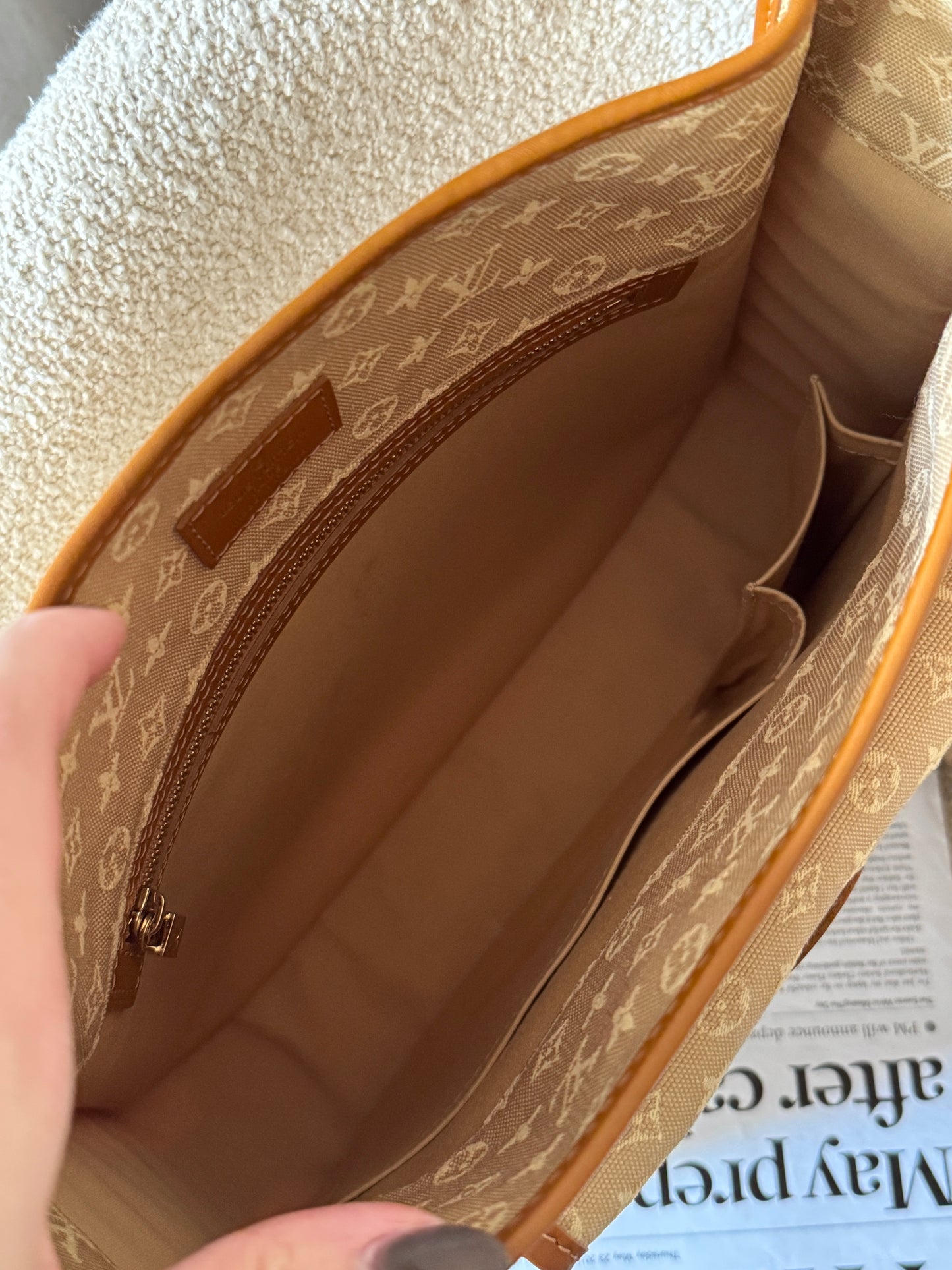 Vintage Louis Vuitton 奶茶牛仔crossbody bag