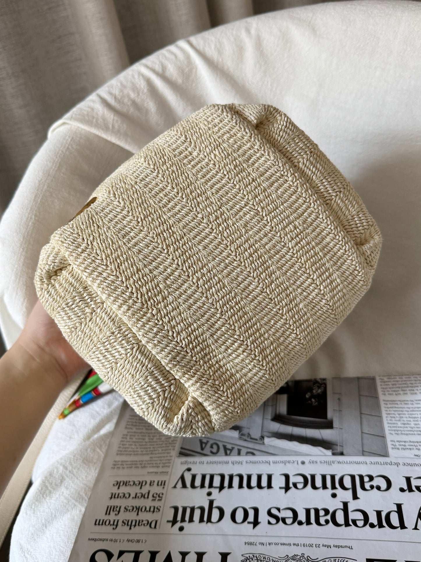 Vintage Loewe raffia crossbody bag🧺