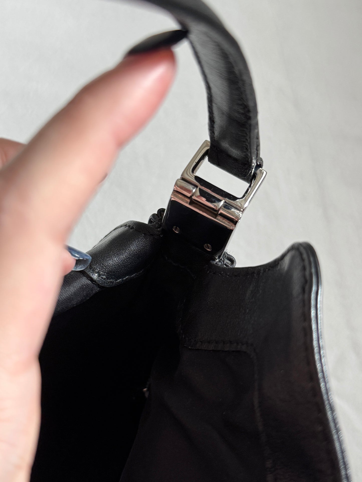 Vintage Gucci黑銀方胖子square tote🕶️