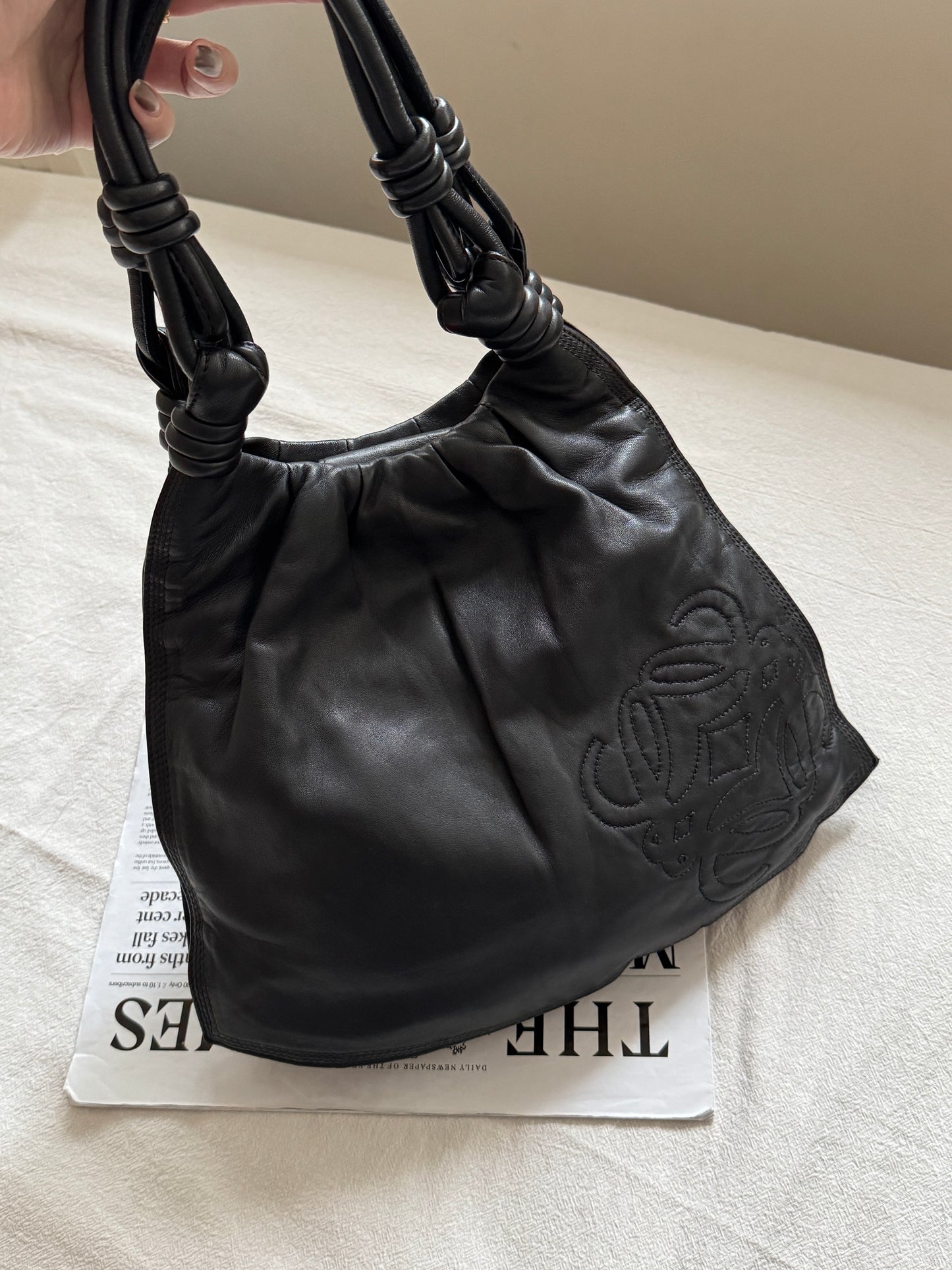 Vintage Loewe 小羊皮tote bag