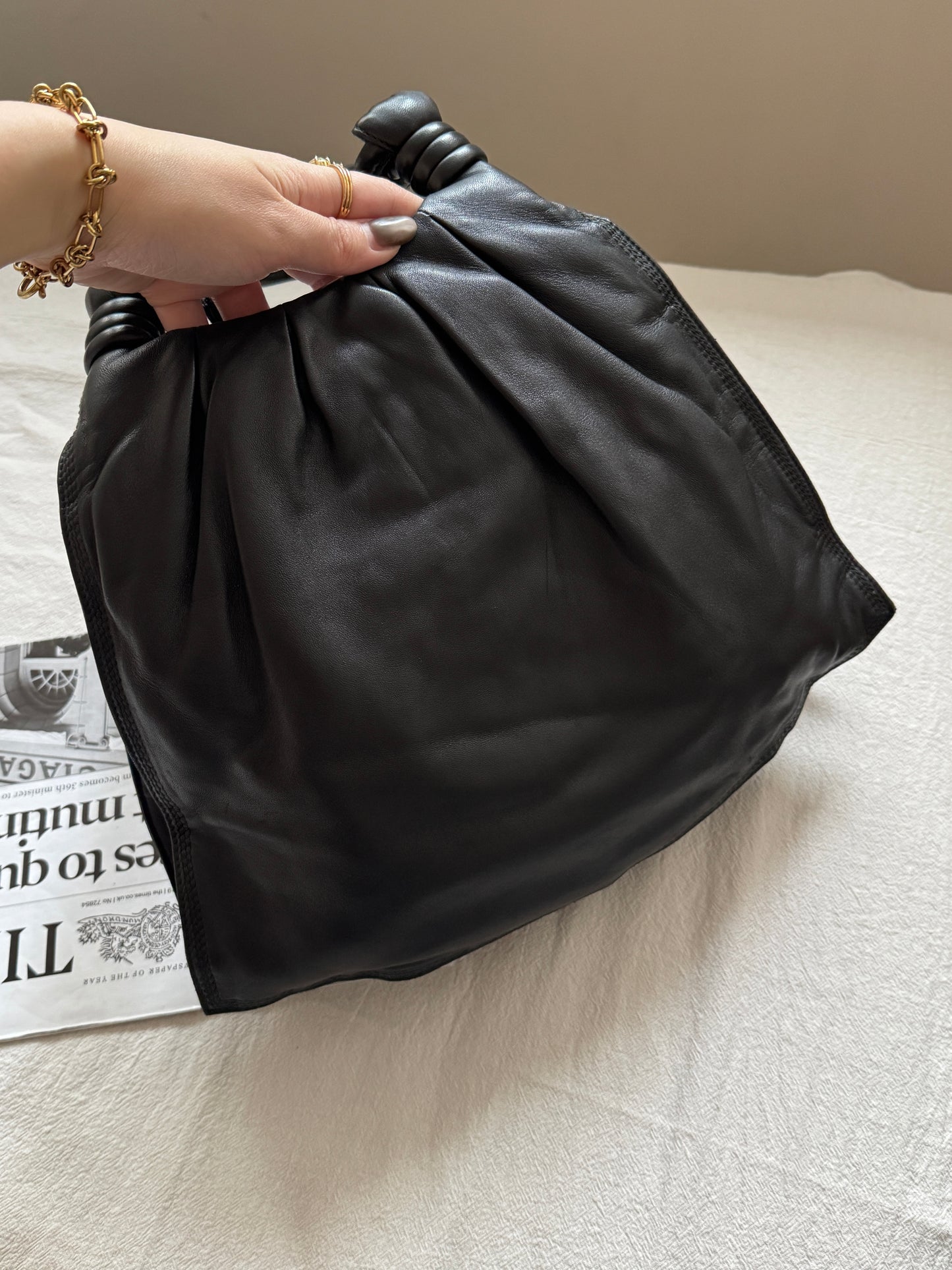 Vintage Loewe 小羊皮tote bag