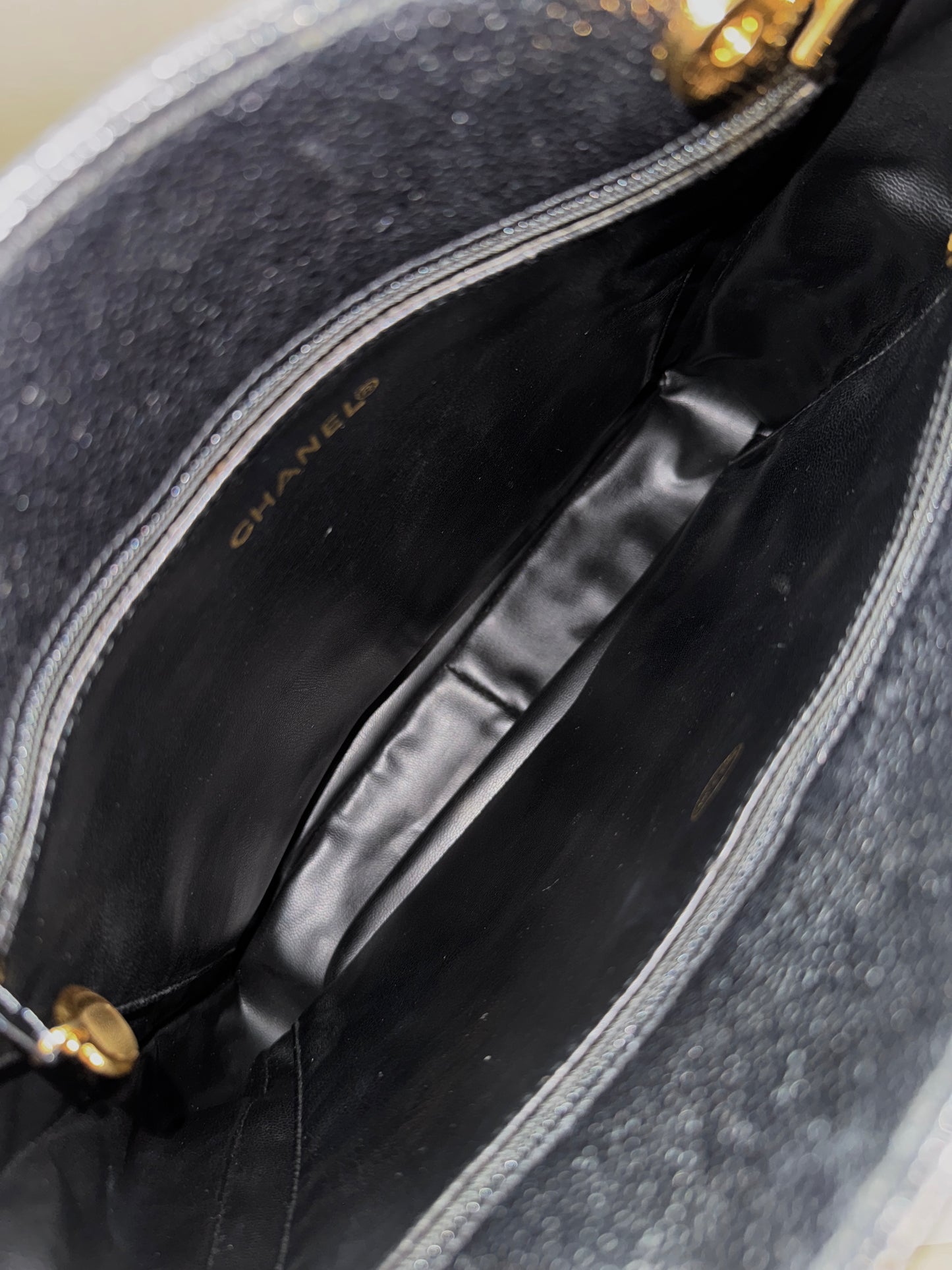 Vintage Chanel caviar leather奶粉袋