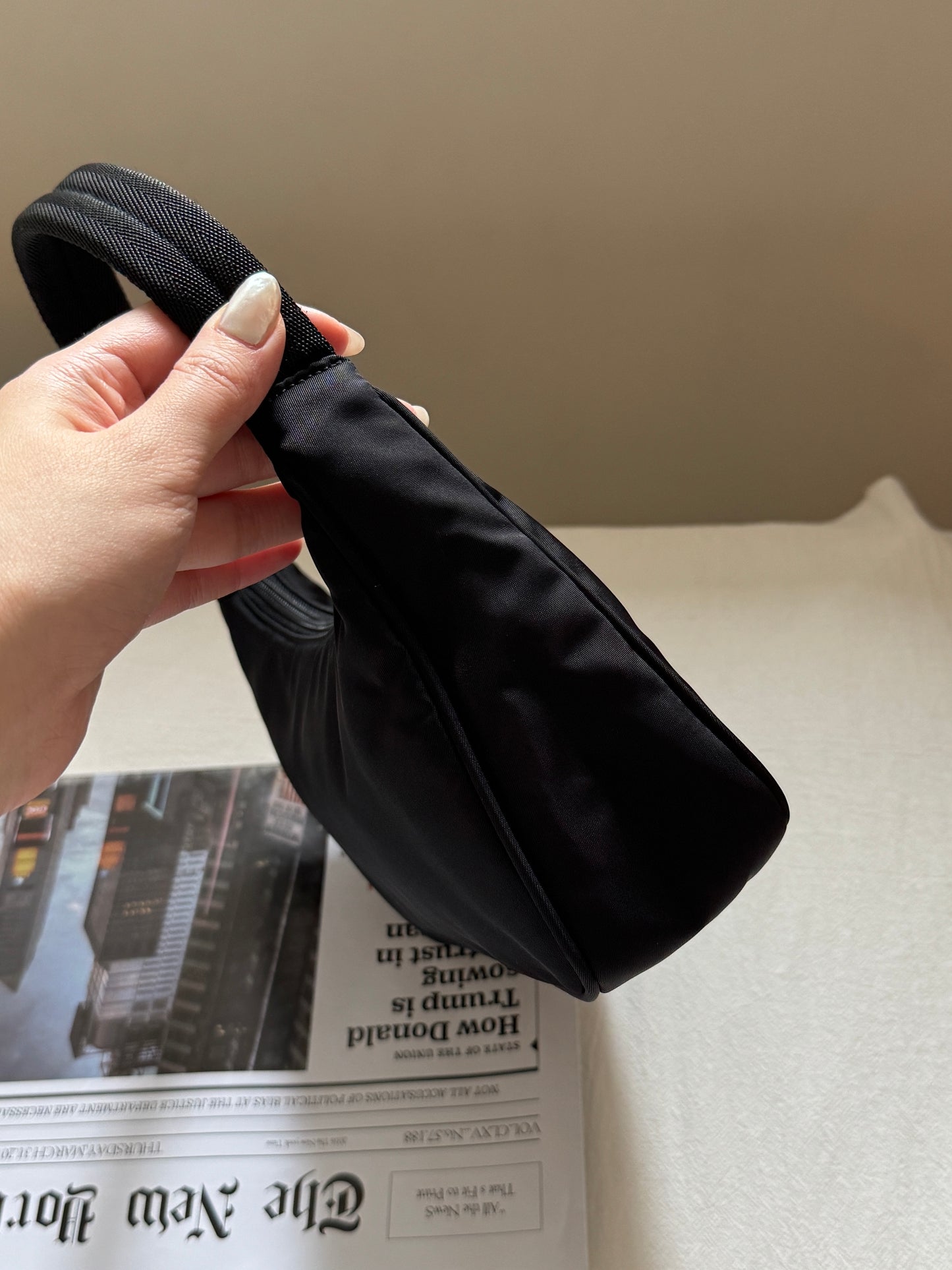 Vintage Prada nylon hobo bag