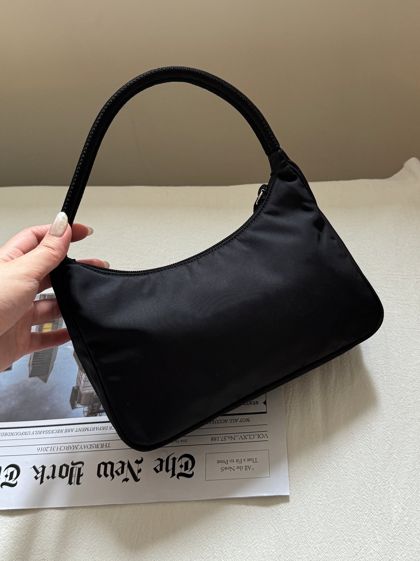 Vintage Prada nylon hobo bag