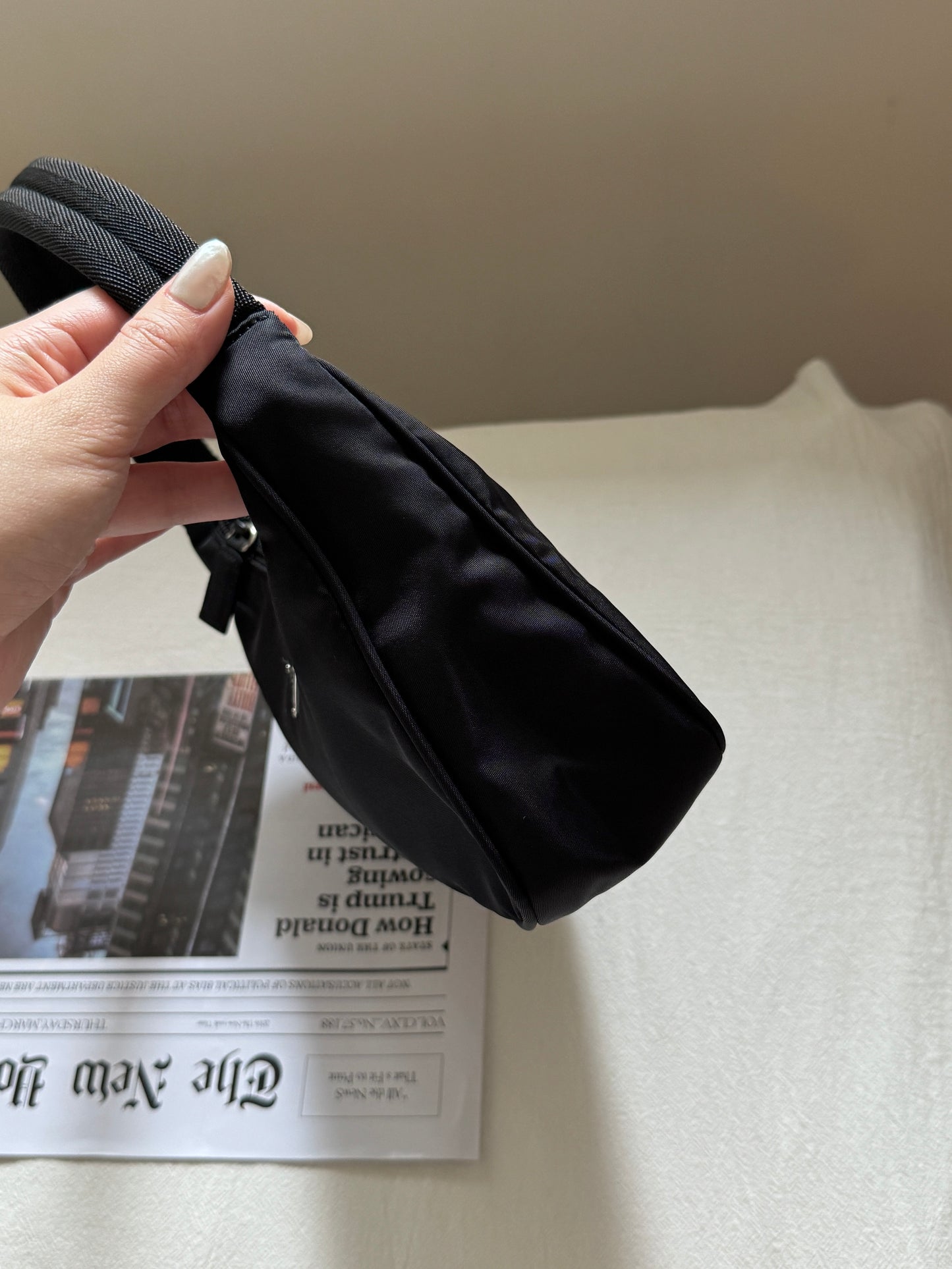 Vintage Prada nylon hobo bag