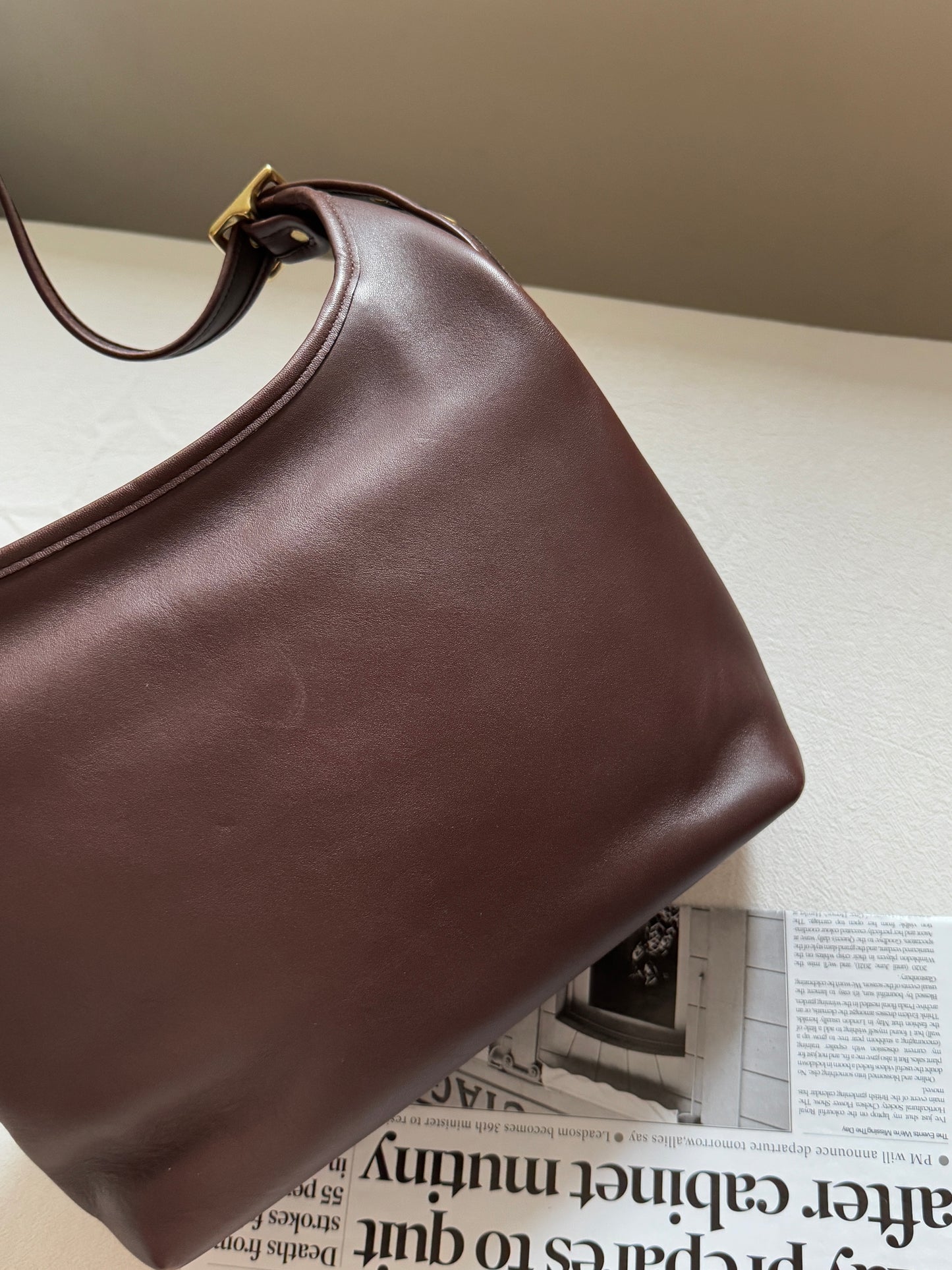 Vintage old Coach 紅棕hobo bag⚾️