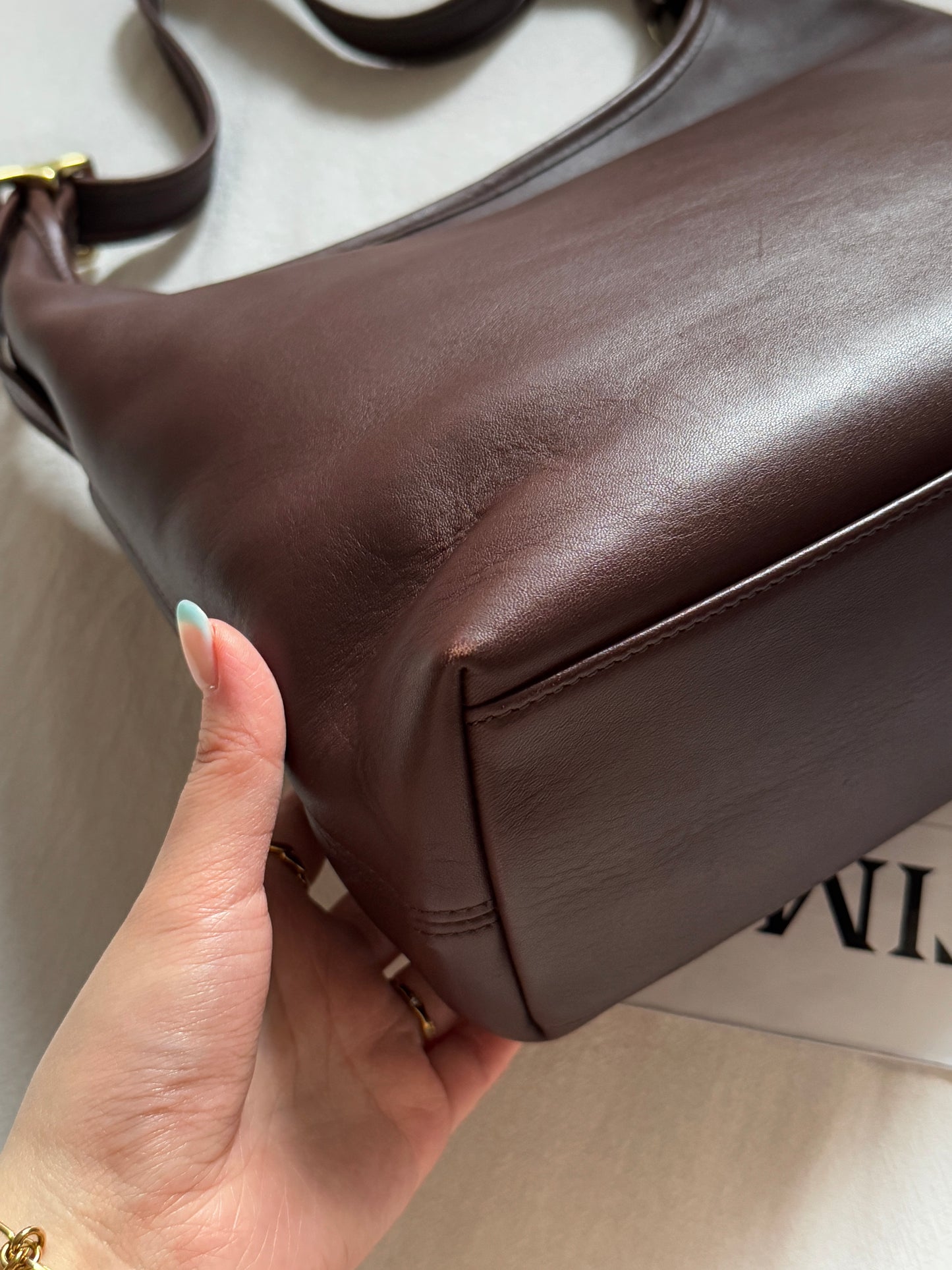 Vintage old Coach 紅棕hobo bag⚾️