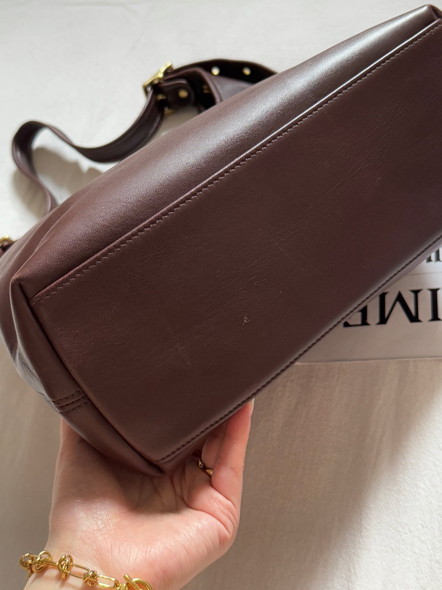 Vintage old Coach 紅棕hobo bag⚾️