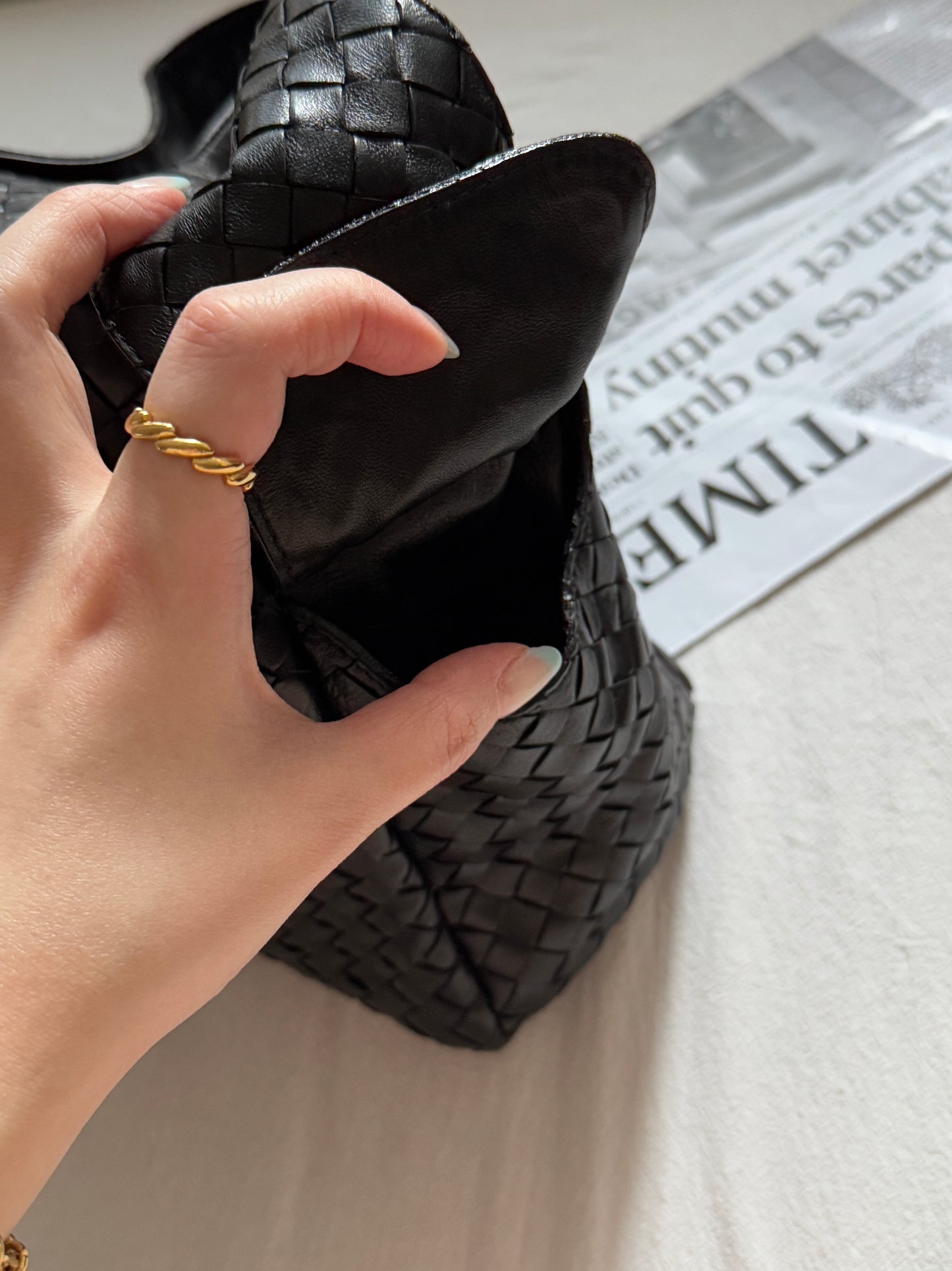 Vintage Bottega Venetta 編織單肩hobo bag