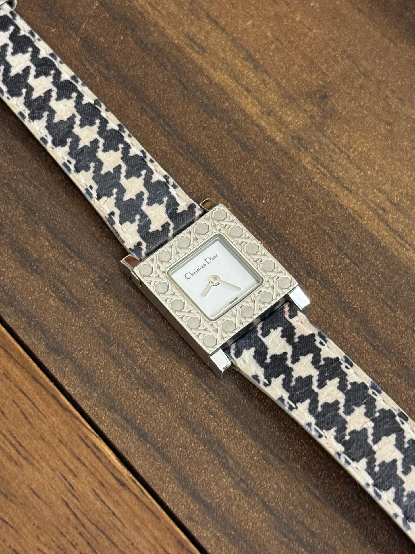 Rare! Vintage Dior cannage watch