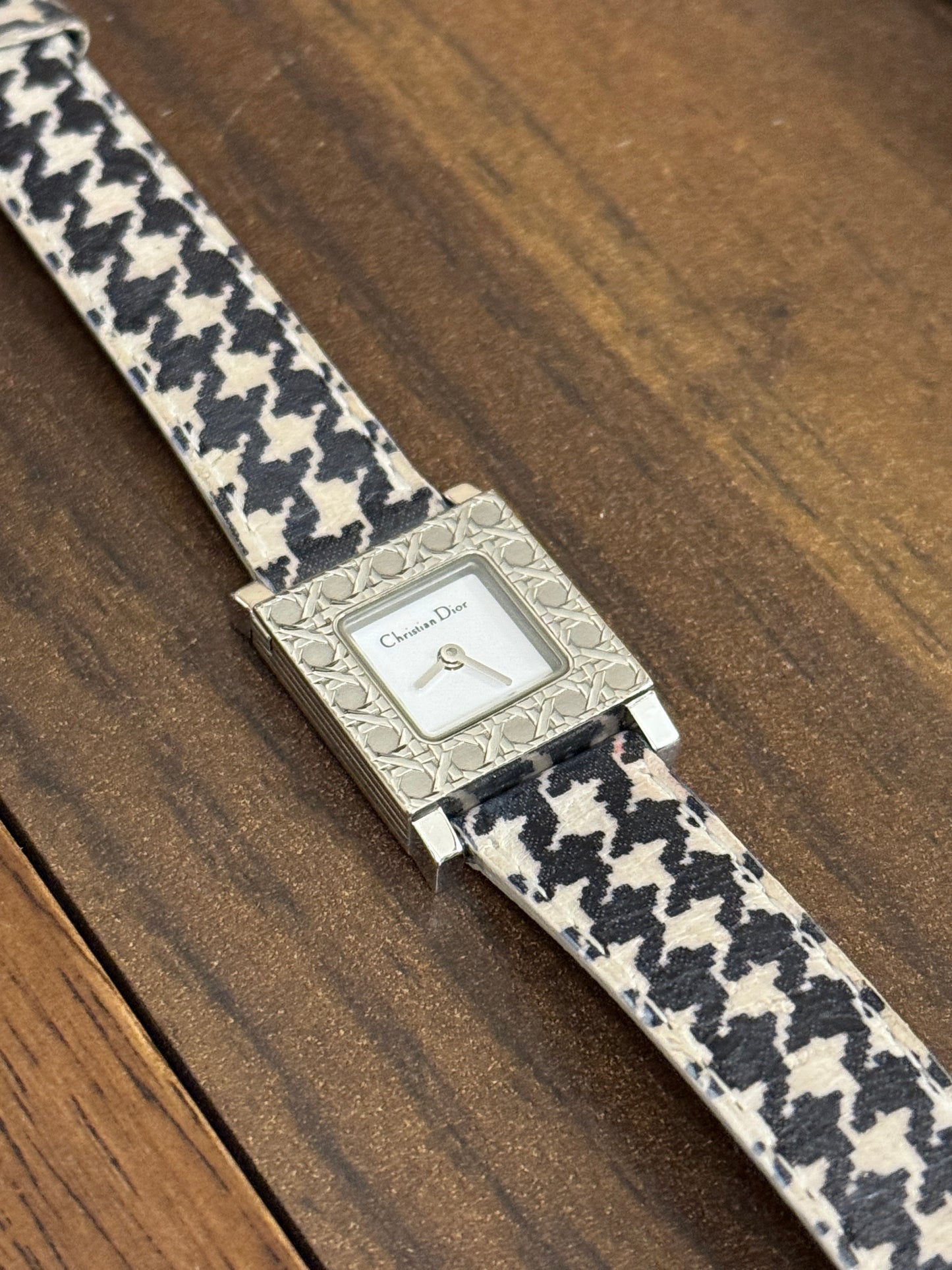 Rare! Vintage Dior cannage watch