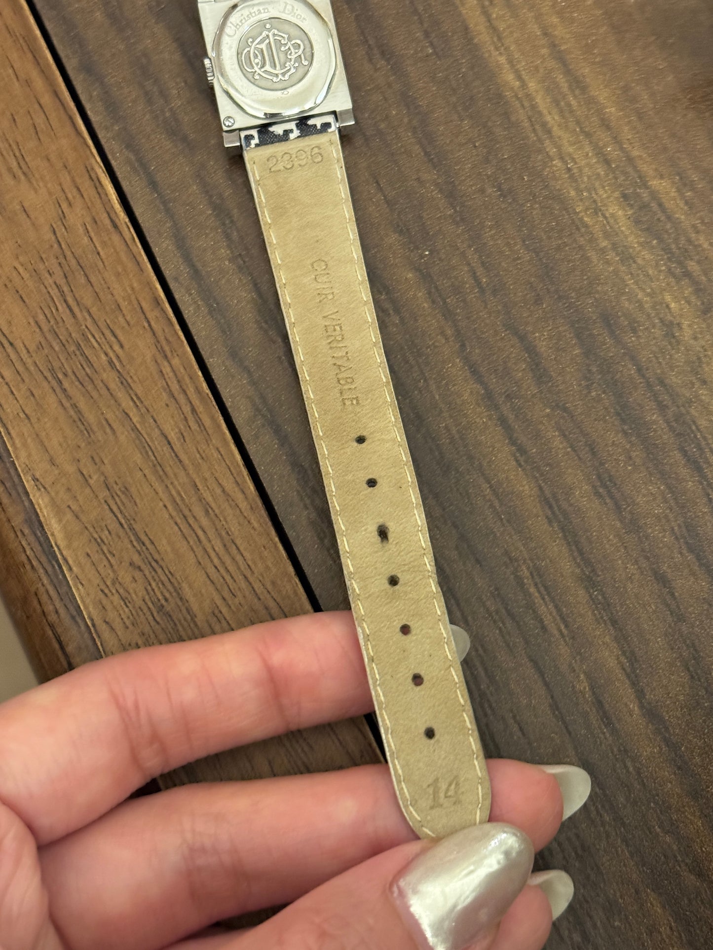Rare! Vintage Dior cannage watch