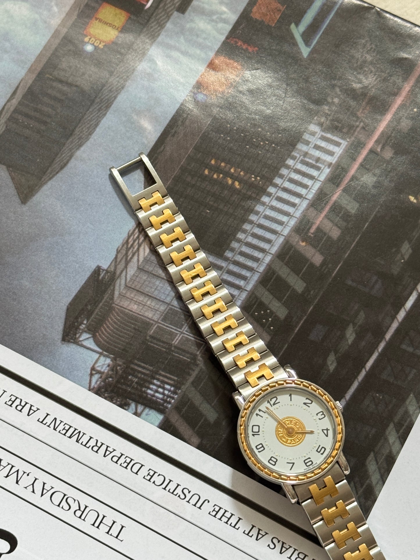 Vintage Hermes the “gold coin” watch✨
