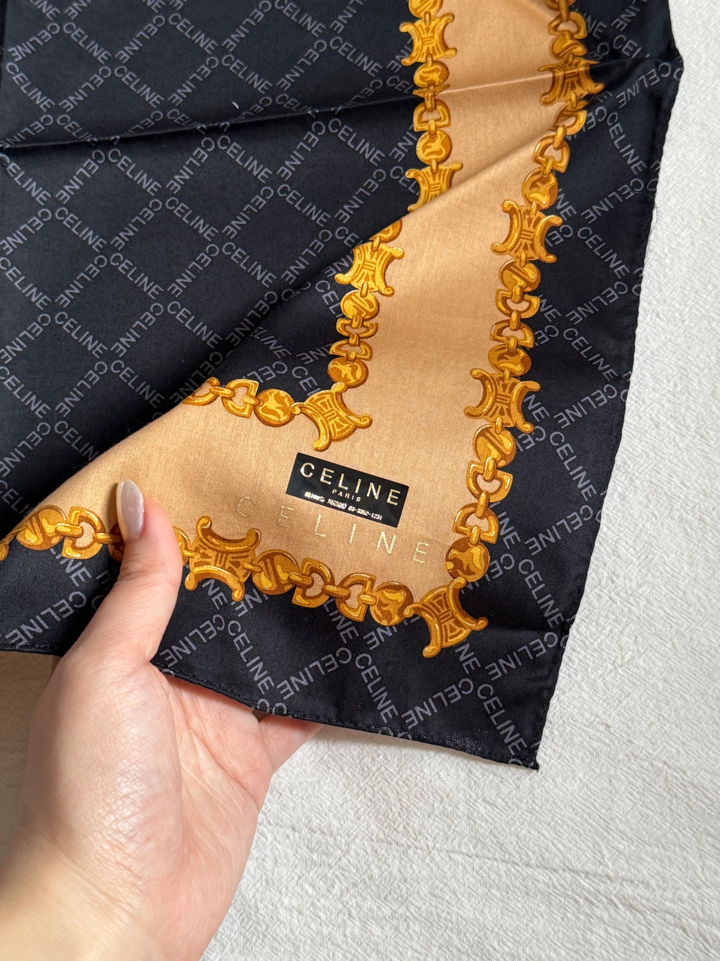 Vintage Celine scarfs gift box set of 3