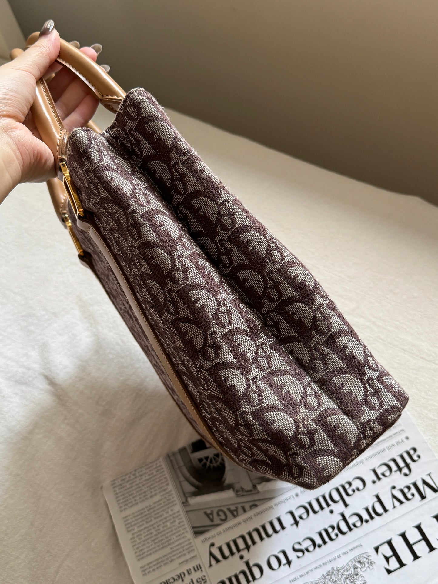 Vintage Dior trotter tote bag🍷