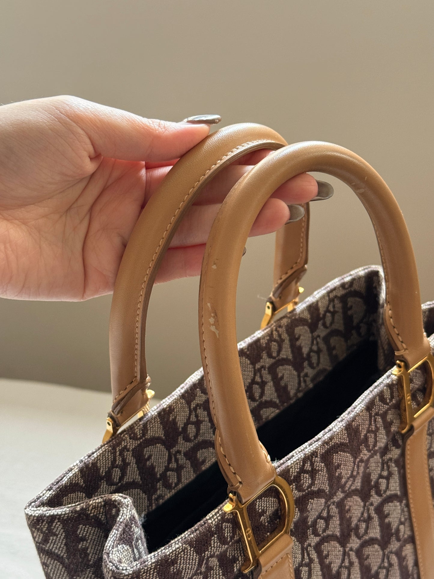 Vintage Dior trotter tote bag🍷