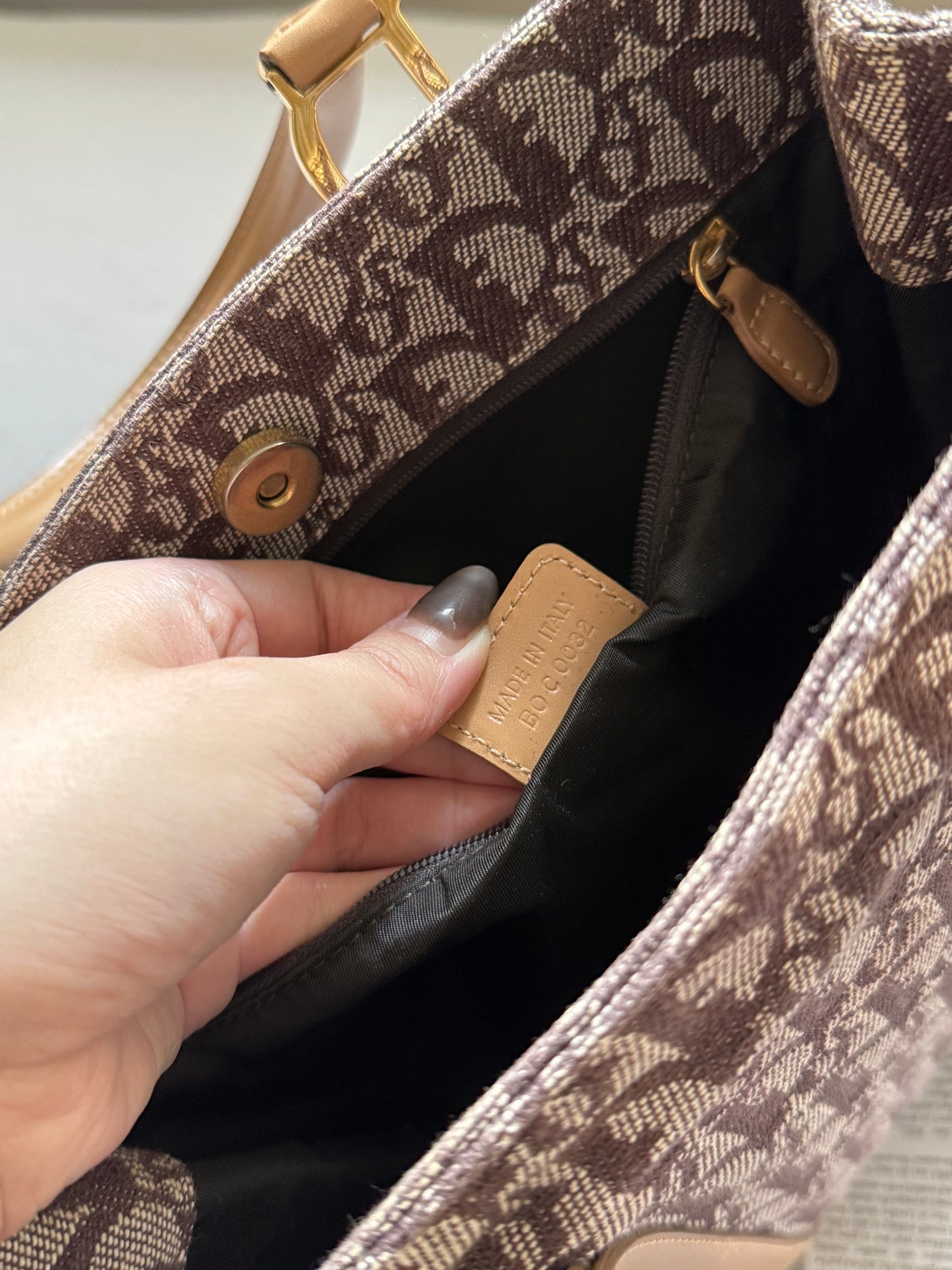 Vintage Dior trotter tote bag🍷