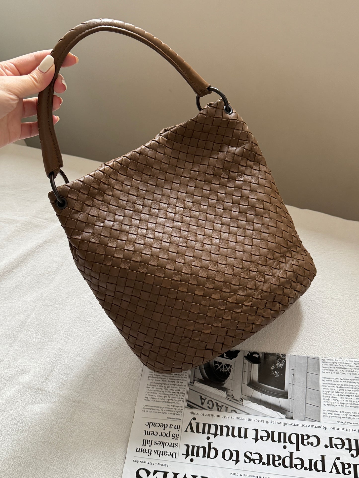 Vintage Bottega Veneta leather bucket🧺