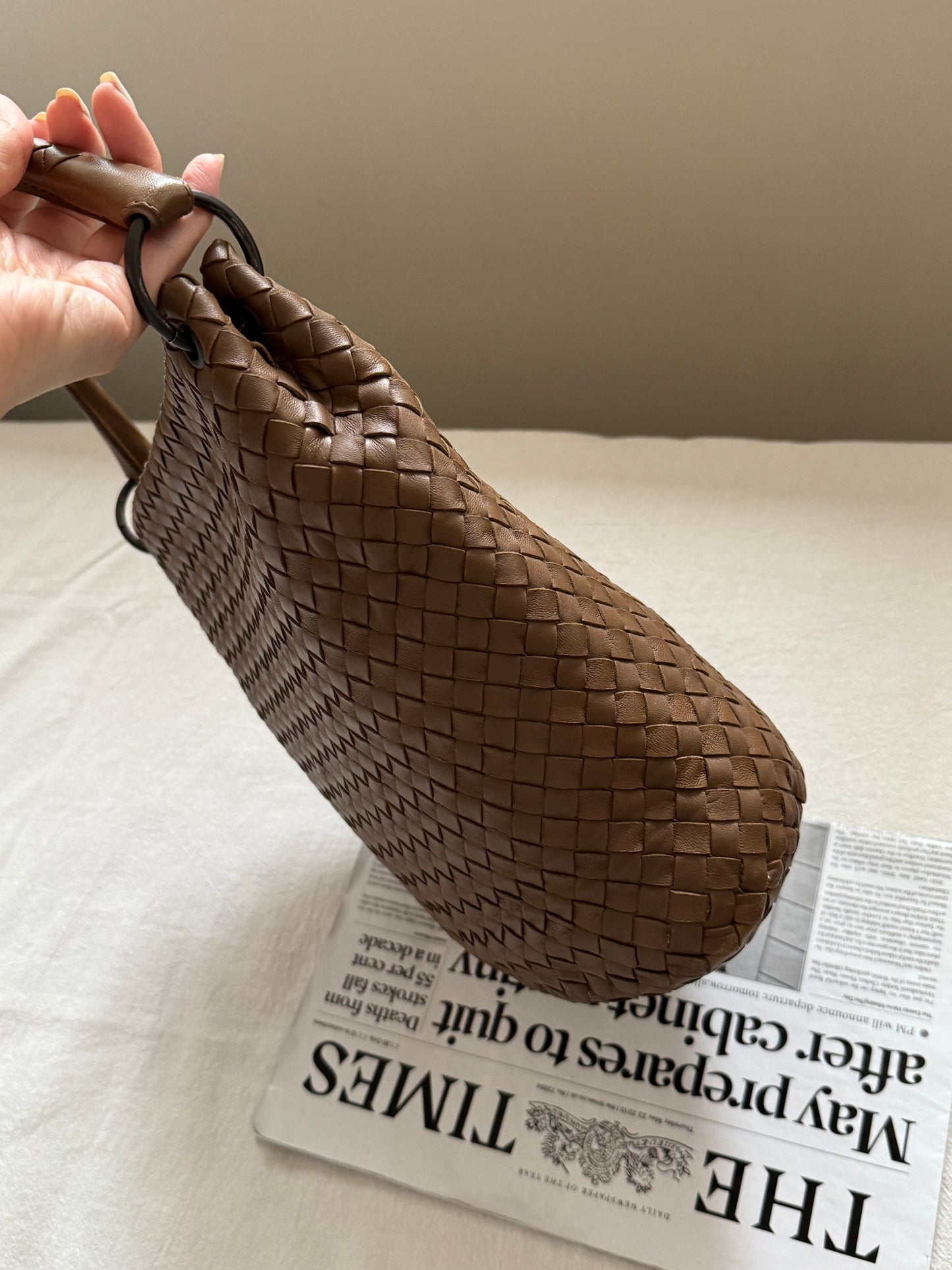 Vintage Bottega Veneta leather bucket🧺
