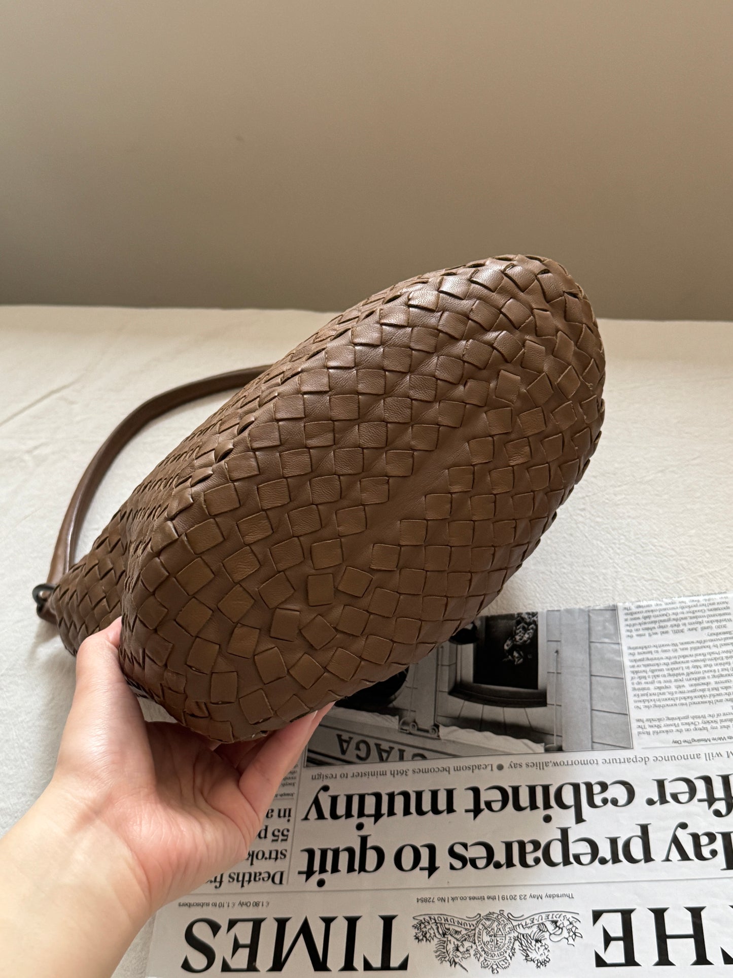 Vintage Bottega Veneta leather bucket🧺