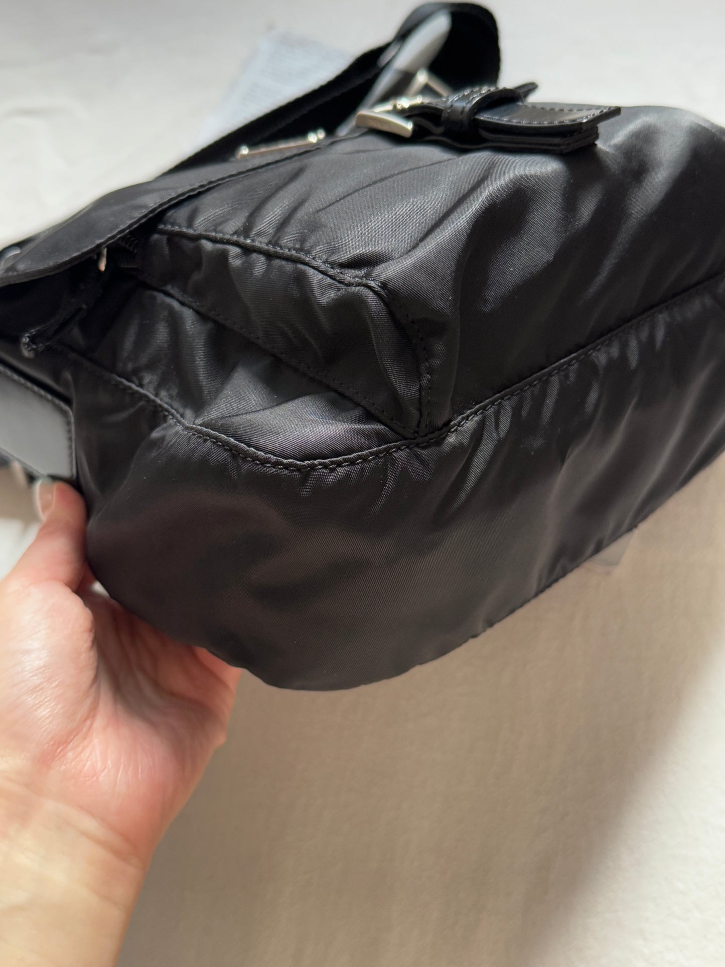 Vintage Prada nylon square bag